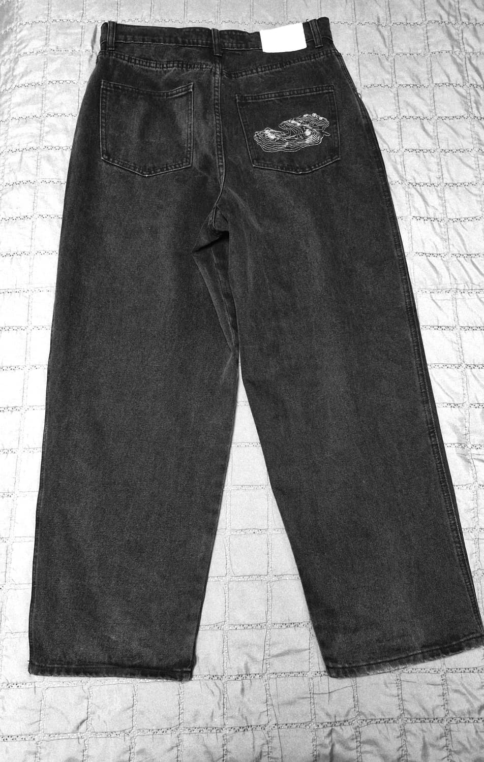 스웨이드 컨투어 포켓 데님 블랙 M 상품이미지3