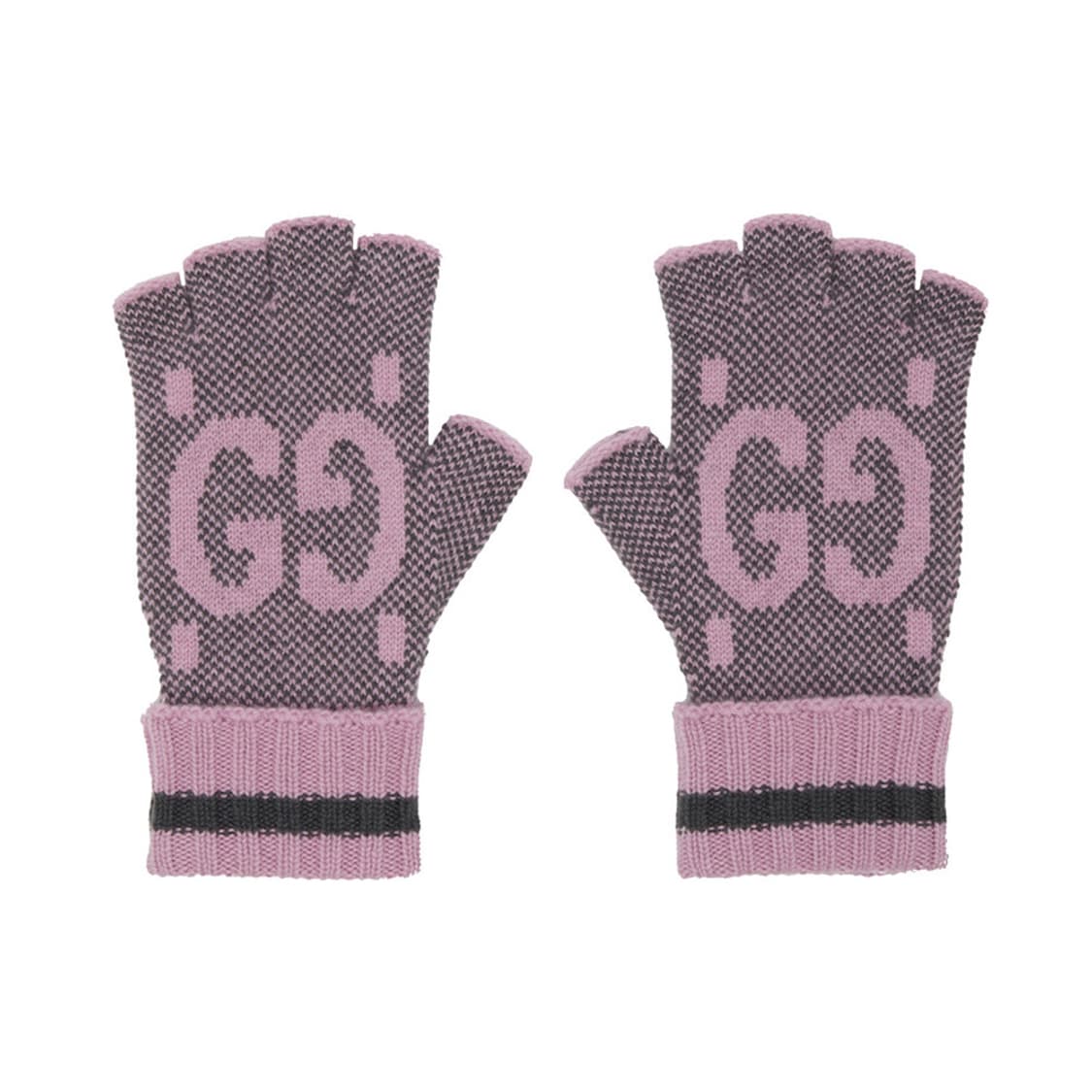 새상품 구찌 GG 핑거리스 장갑 캐시미어 100% 핑크 상품이미지2