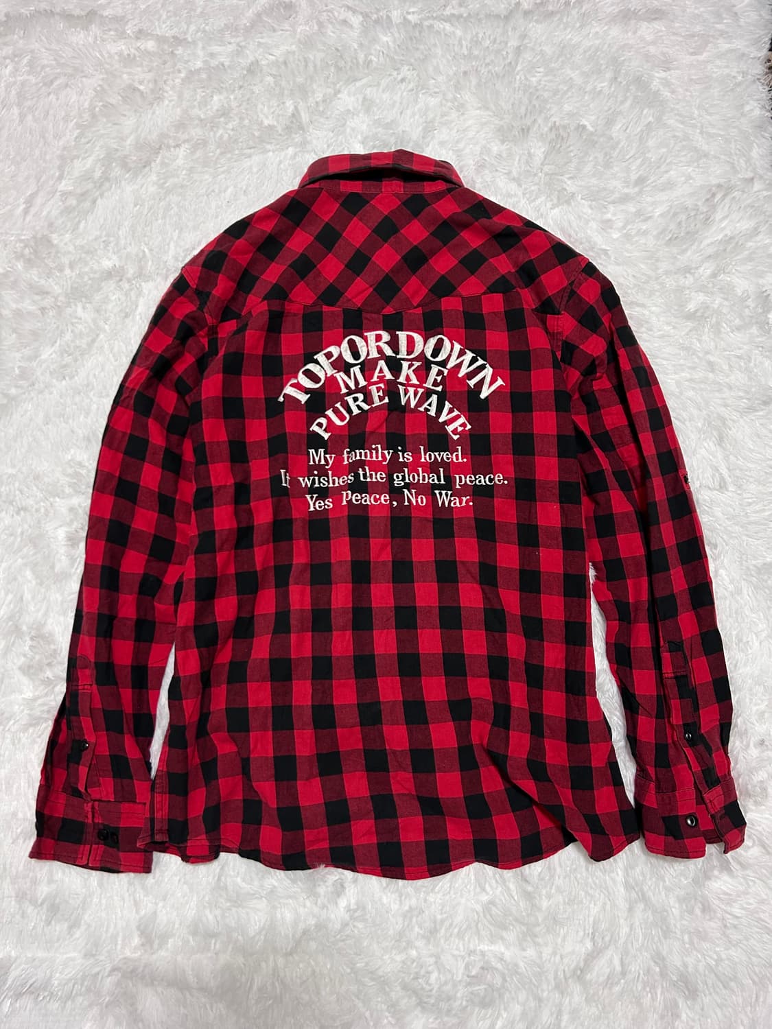 red check punk shirt 상품이미지5