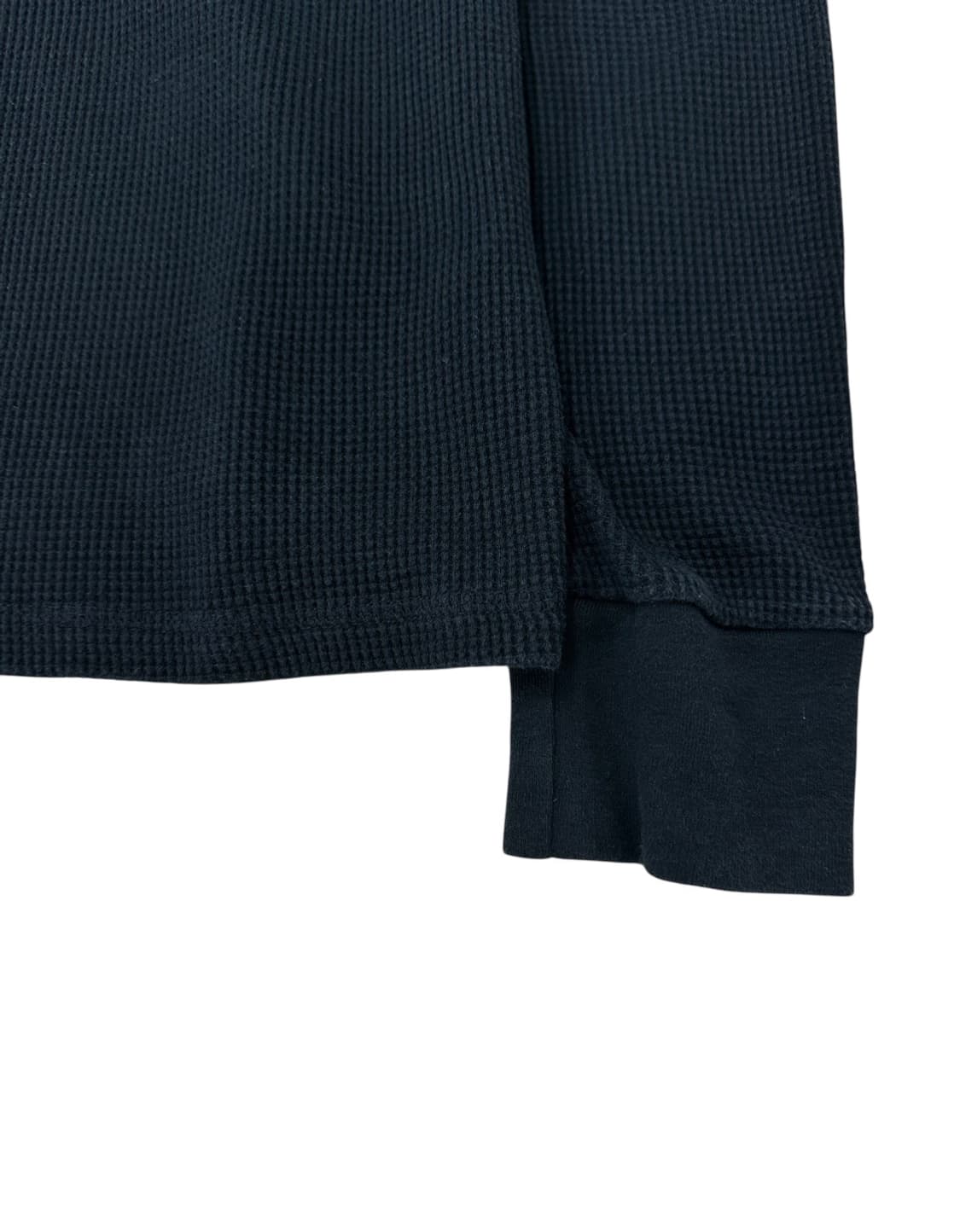 폴로 와플 롱슬리브 블랙 (XL)  상품이미지4