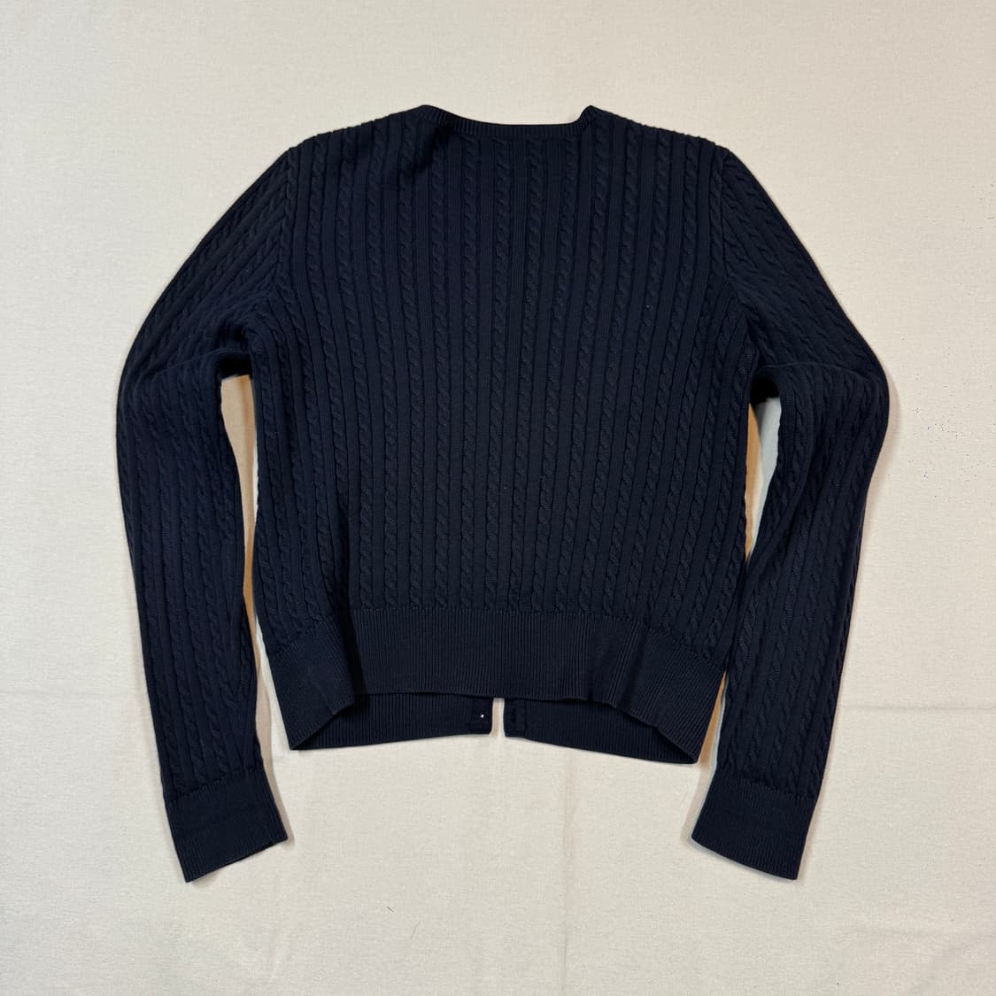 XS) 폴로 랄프로렌 코튼 케이블 꽈배기 가디건 네이비 보이즈 상품이미지5