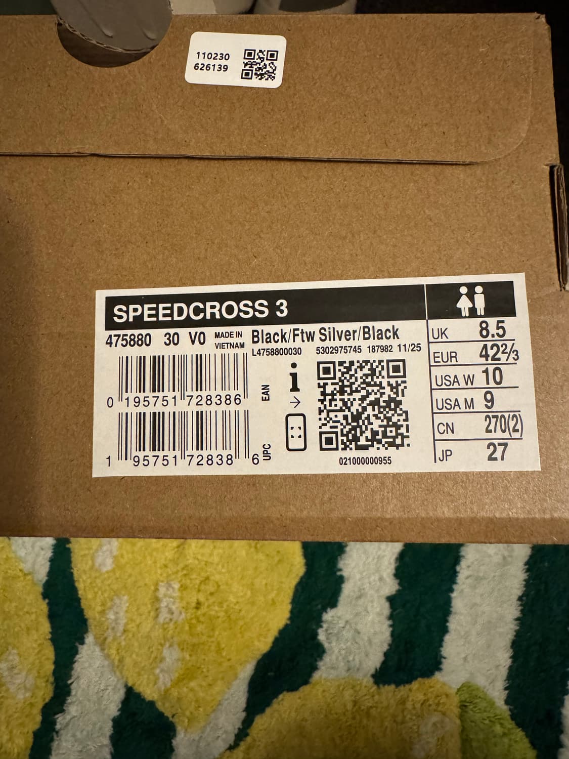 살로몬 스피드크로스 3 블랙 실버 상품이미지6