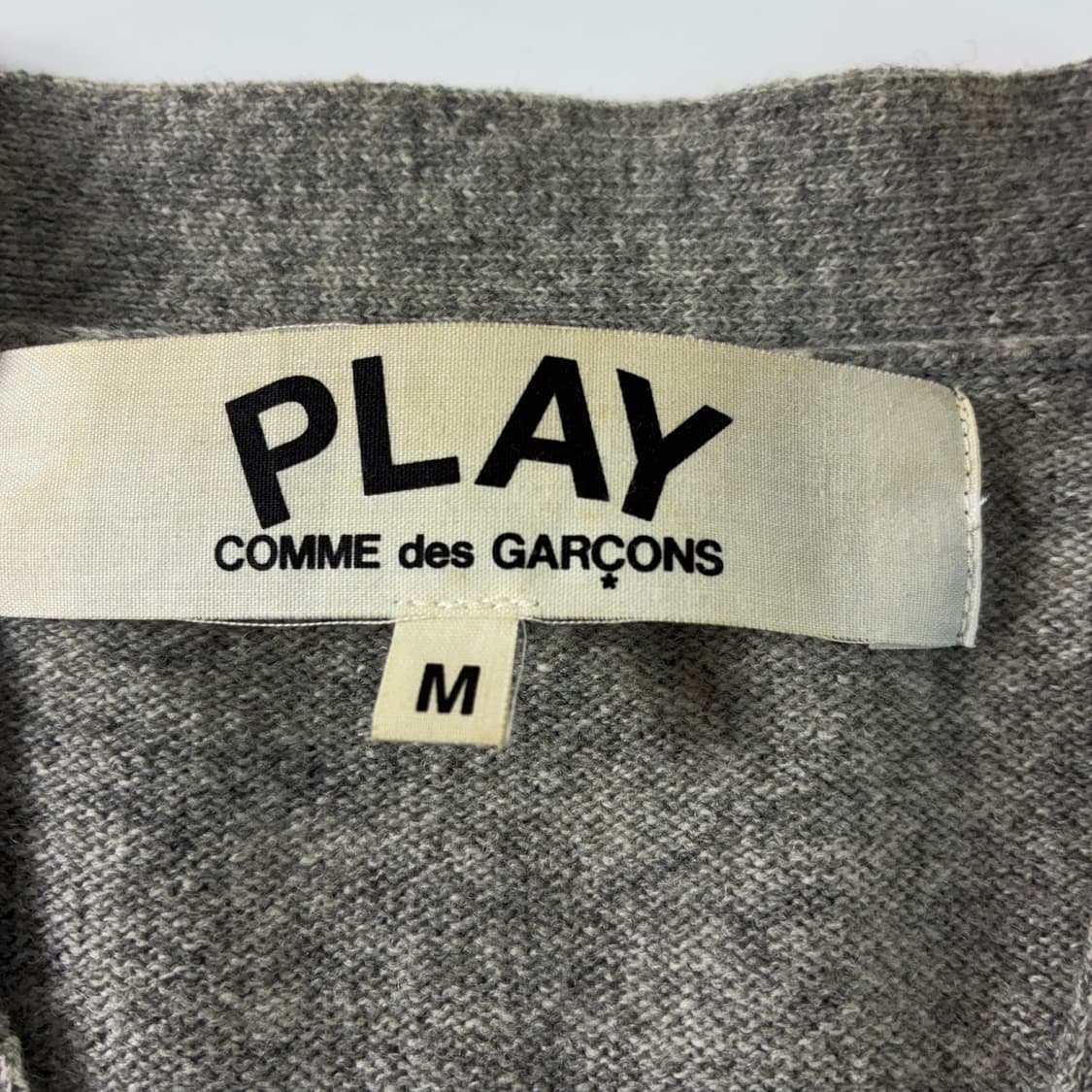 Comme des Garcons  꼼데가르송 하트와펜 그레이 울 가디건  상품이미지5