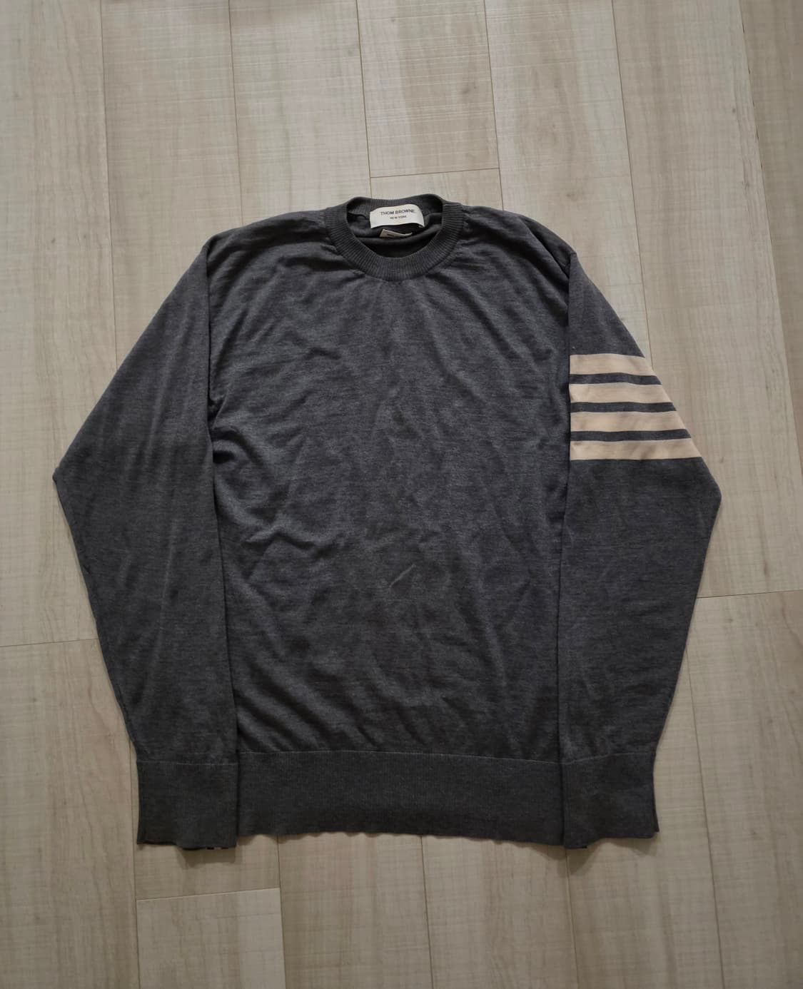 [4,무하자]톰브라운 메리노울 니트 그레이 상품이미지1