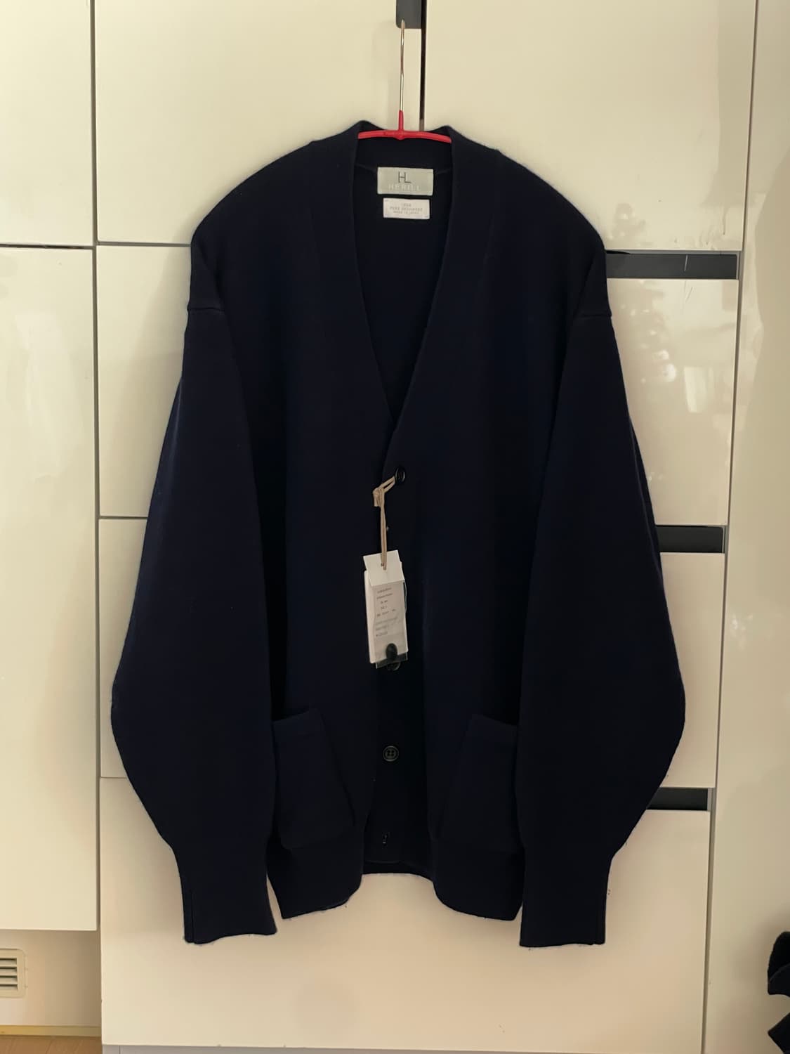 헤릴 100% 골든캐시미어 가디건 네이비 3 상품이미지3