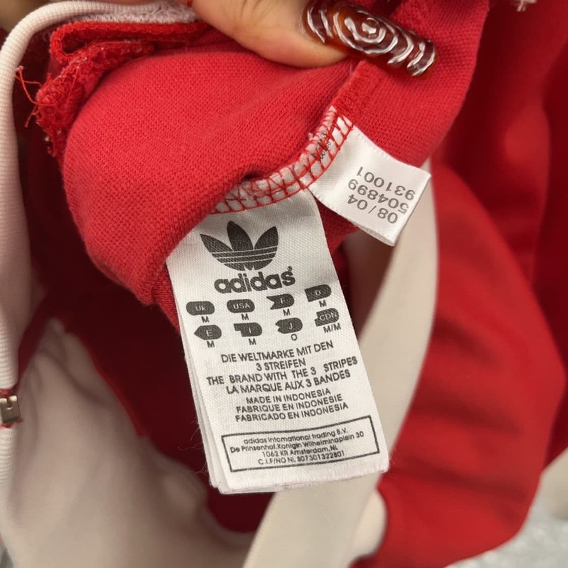 아디다스 올드스쿨 희귀 칠레 유니폼 져지 집업 M C09546 상품이미지6