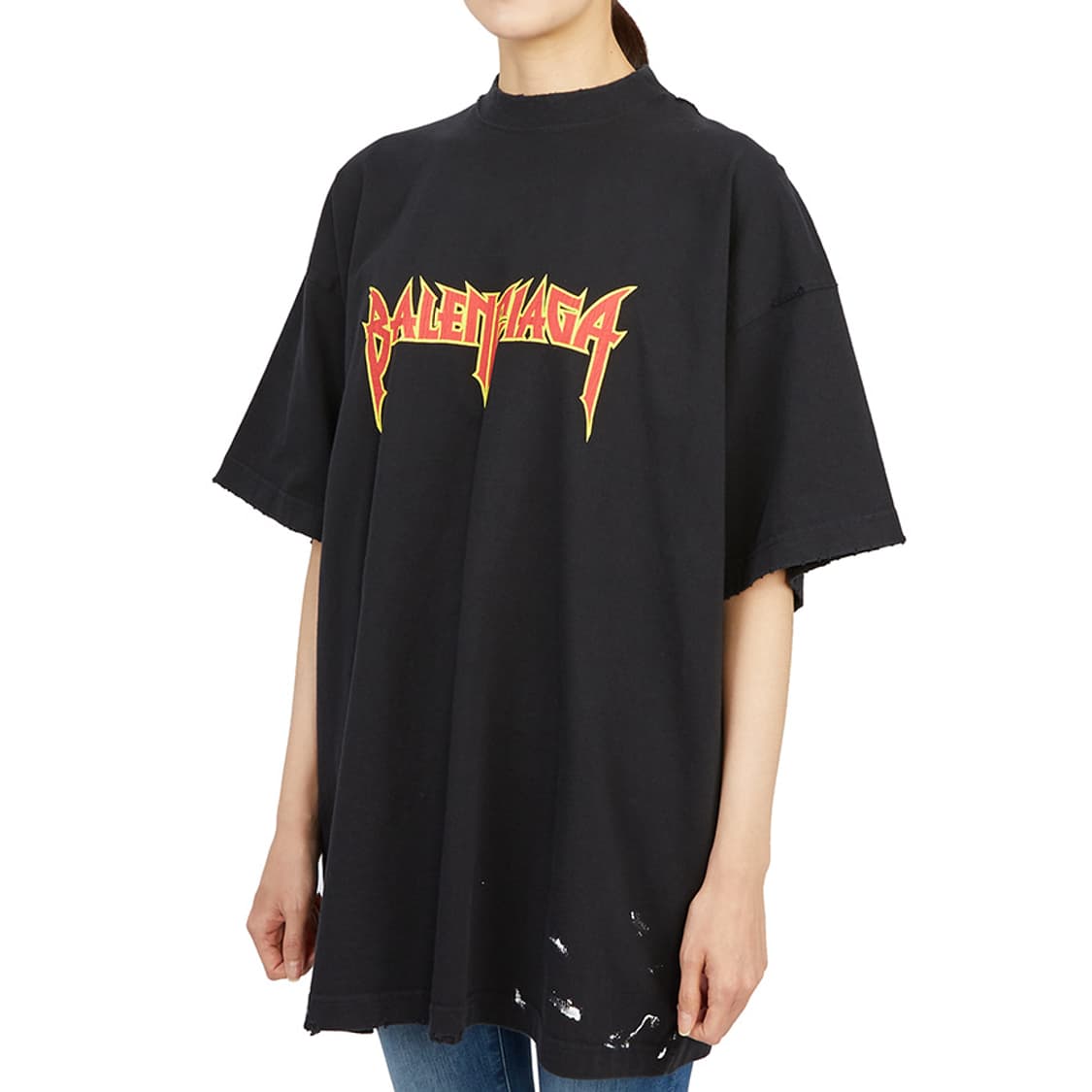 발렌시아가 메탈리카 로고  남녀공용 반팔 상품이미지3