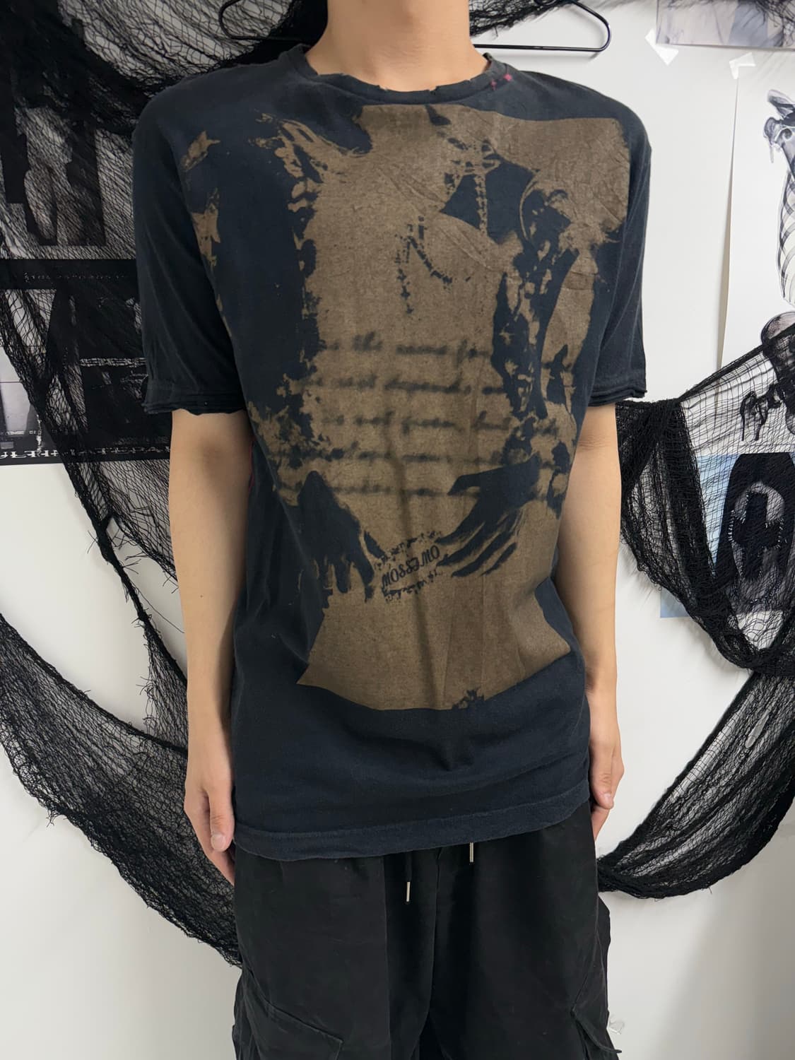 Grunge mood printing halfsleeve 상품이미지2