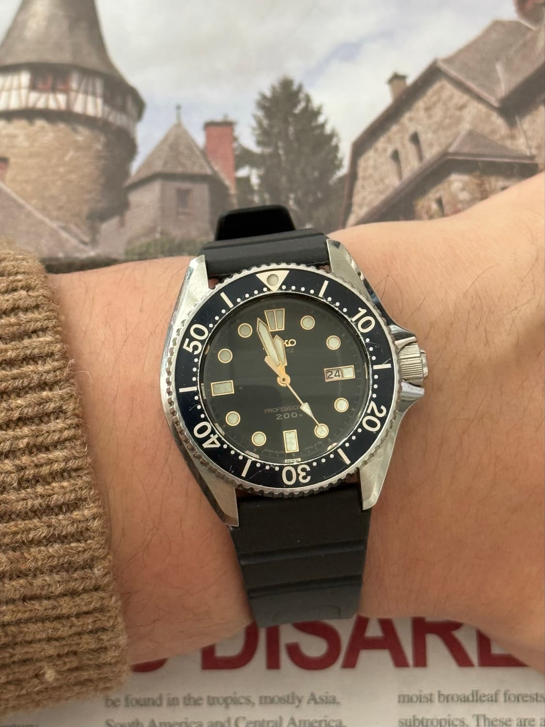 Seiko 세이코 쿼츠 다이버 프로페셔널 200m 다이버 1990 상품이미지8