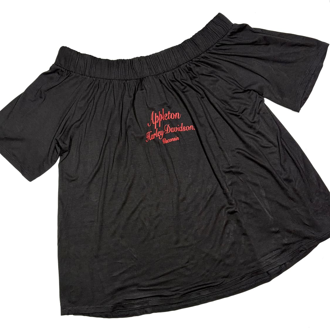 할리데이비슨 블랙 여성용 오프숄더 XL 상품이미지6