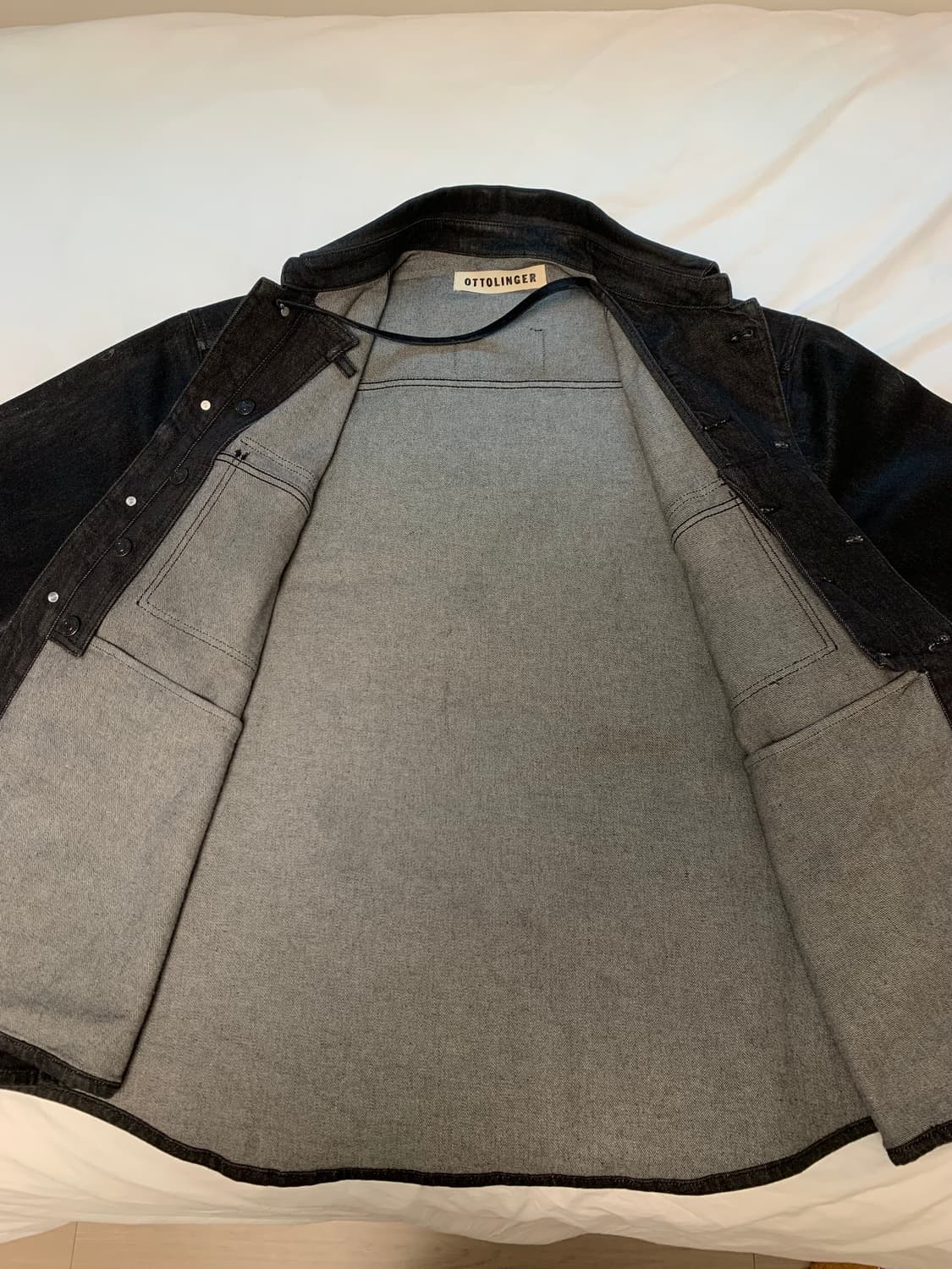 새상품 오토링거 시그니처 데님자켓 L 상품이미지4