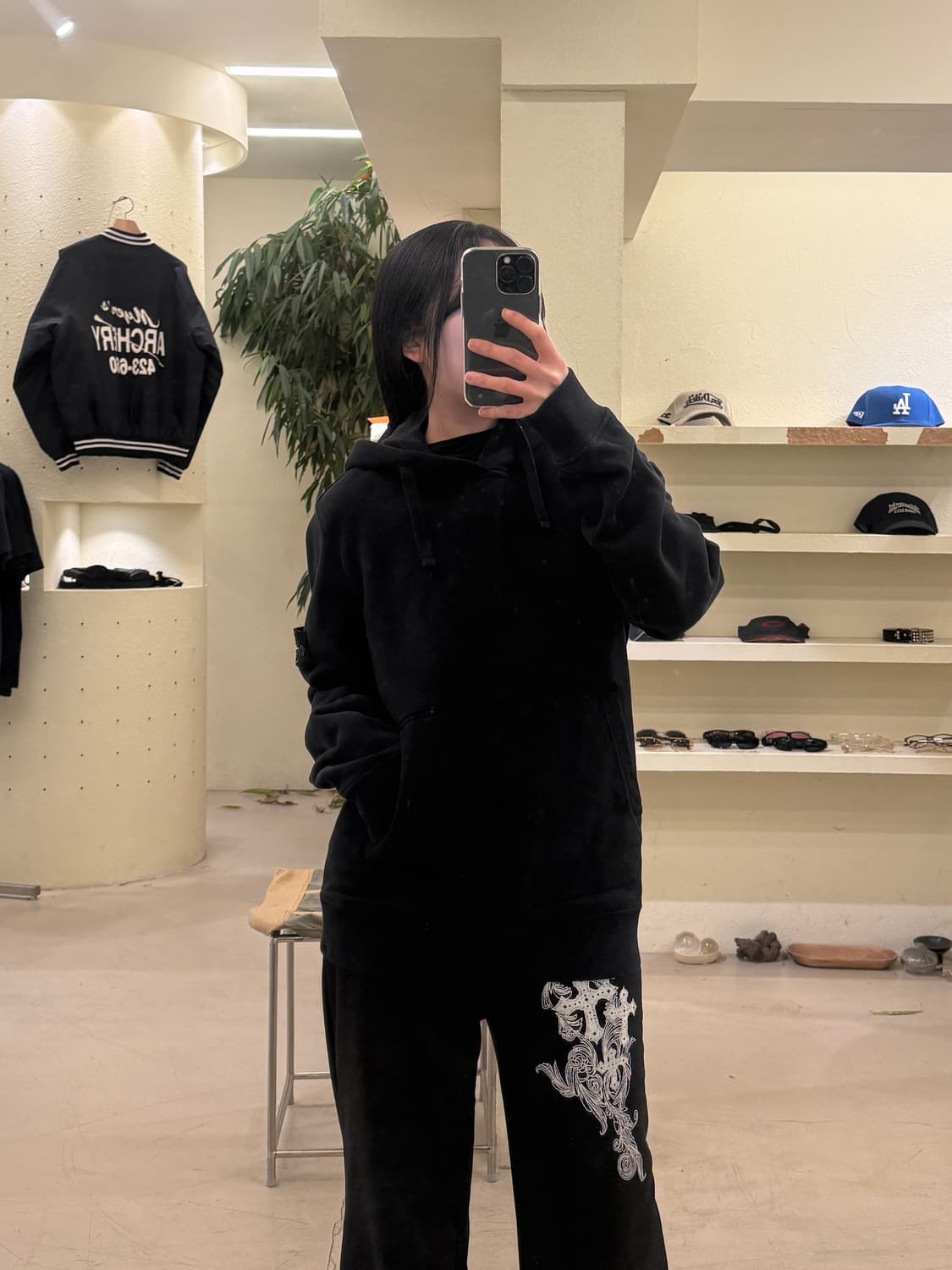 스톤아일랜드 블랙 와펜 후드 U212 상품이미지1