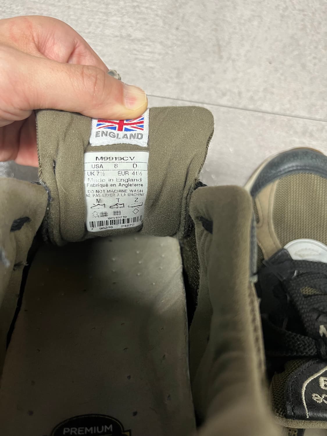 뉴발란스 991.9 UK 캐비어앤보드카 US8 (M9919CV) 상품이미지7