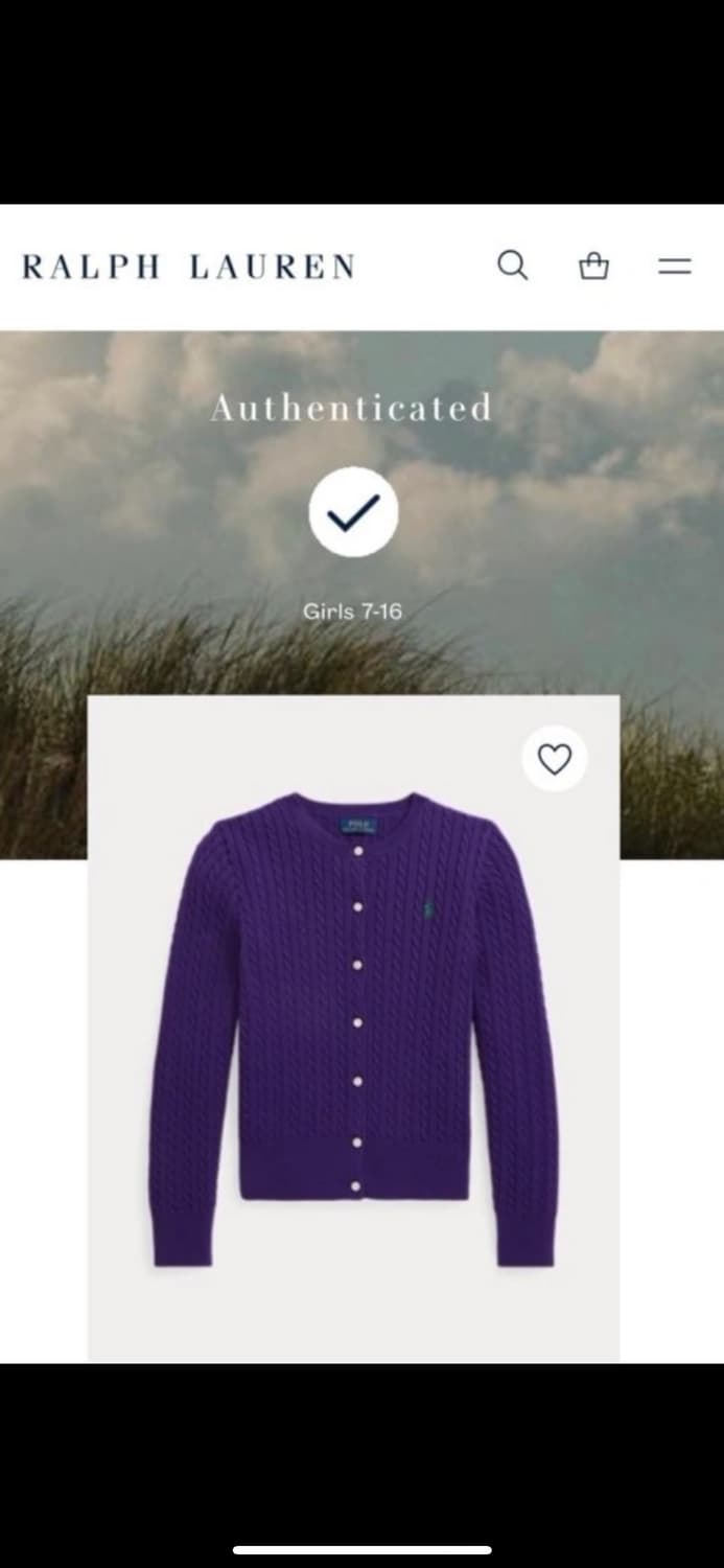 폴로 polo ralph lauren 걸즈 가디건 상품이미지3