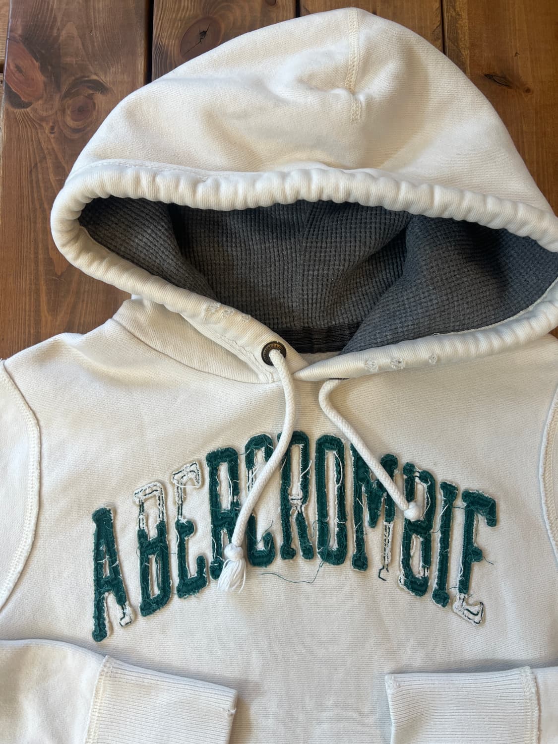 아베크롬비 화이트 로고 후드티 상품이미지7