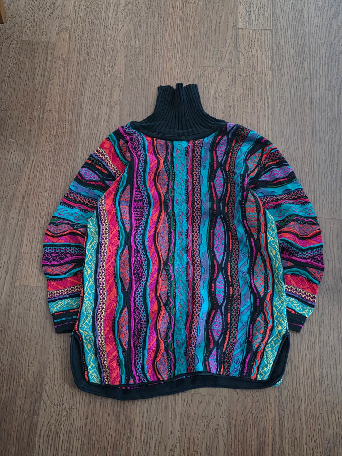 coogi 쿠지 목폴라 케이블 니트 상품이미지1