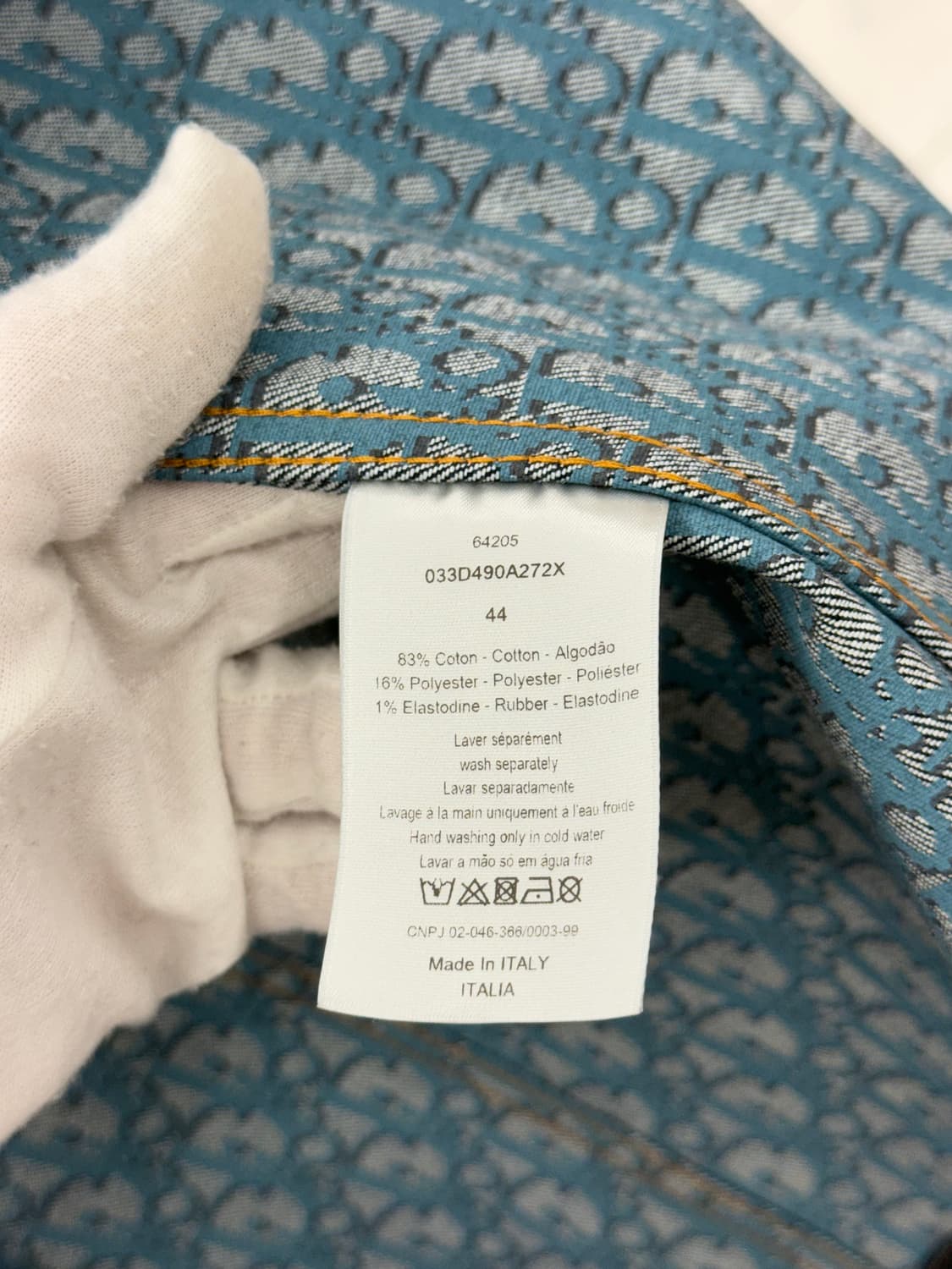 [44] 디올 오블리크 데님 자켓 상품이미지6