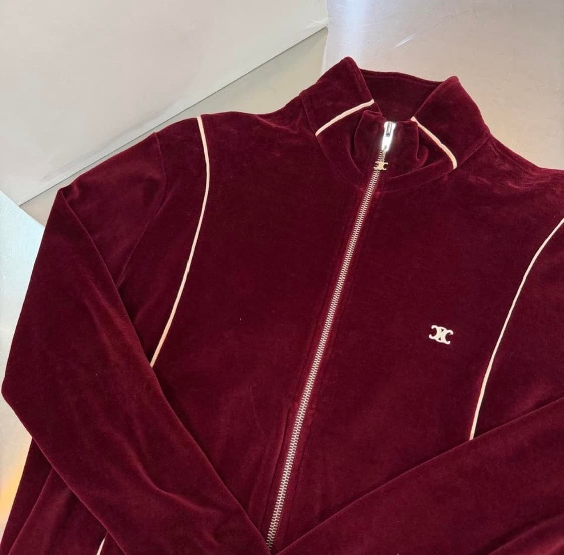 [리오브전포점] 셀린느 트리오페 벨루어 트랙 벨벳 집업 상품이미지3