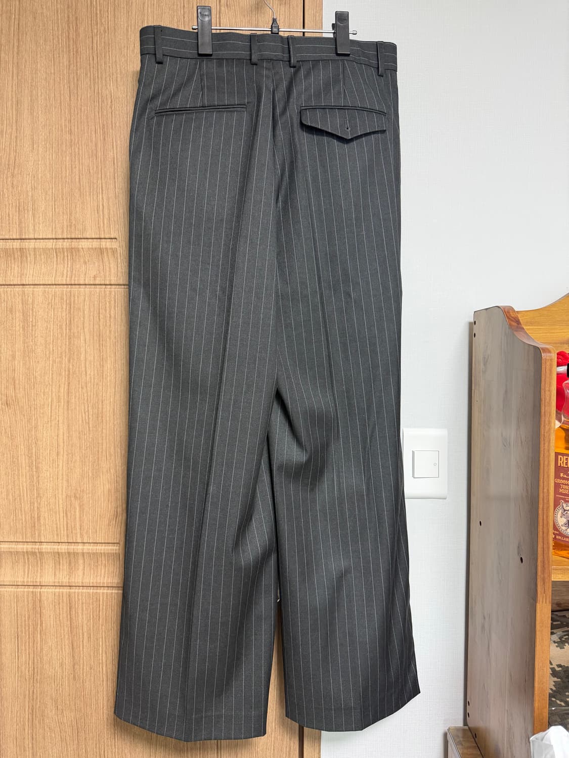 주앙옴므 핀 스트라이프 차콜 M 상품이미지4