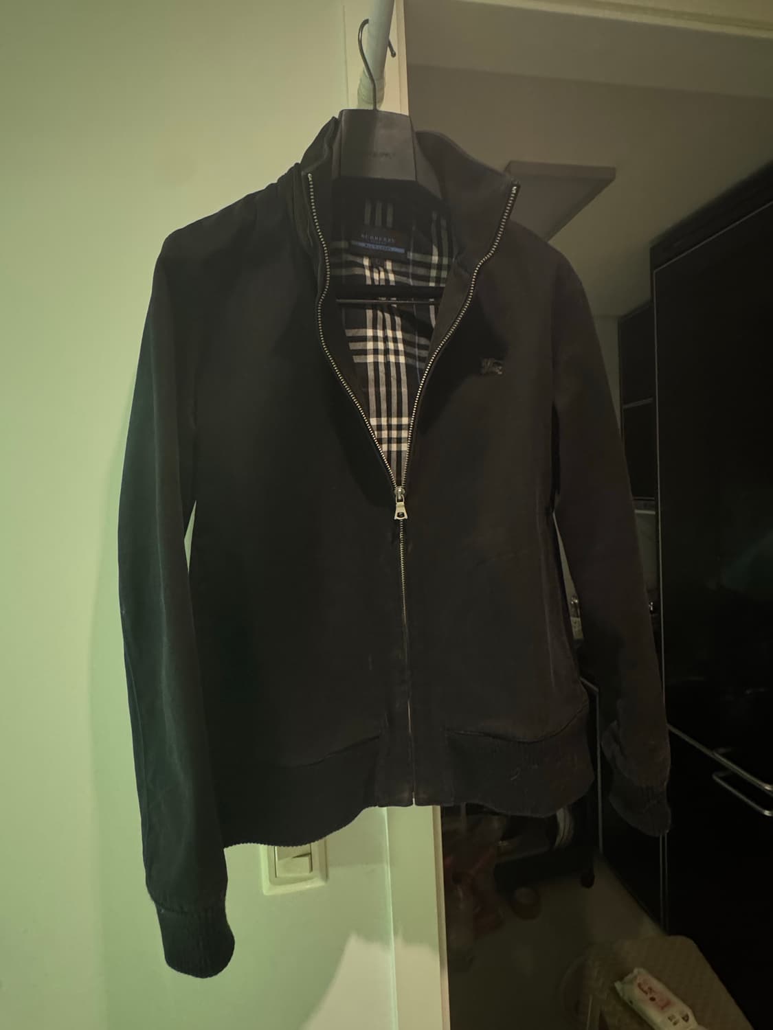 버버리 후드 탈부착 블루종 자켓 (블루라벨) 상품이미지1