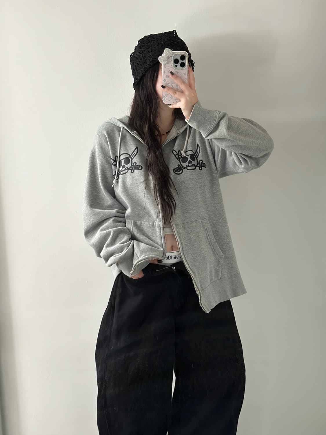 베이프 해적 마일로 후드집업 상품이미지2