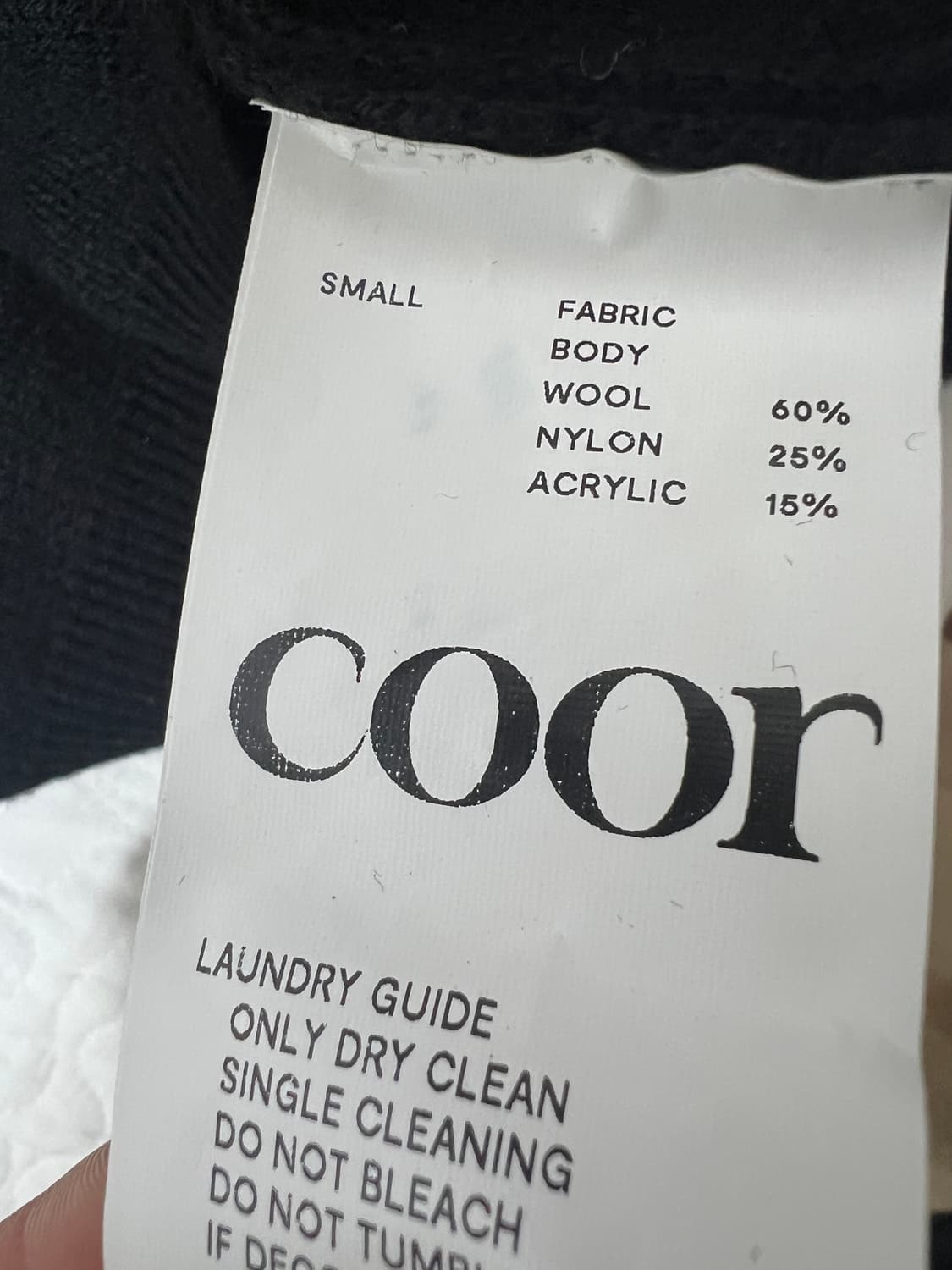 쿠어 울 라운드 니트 s 상품이미지5