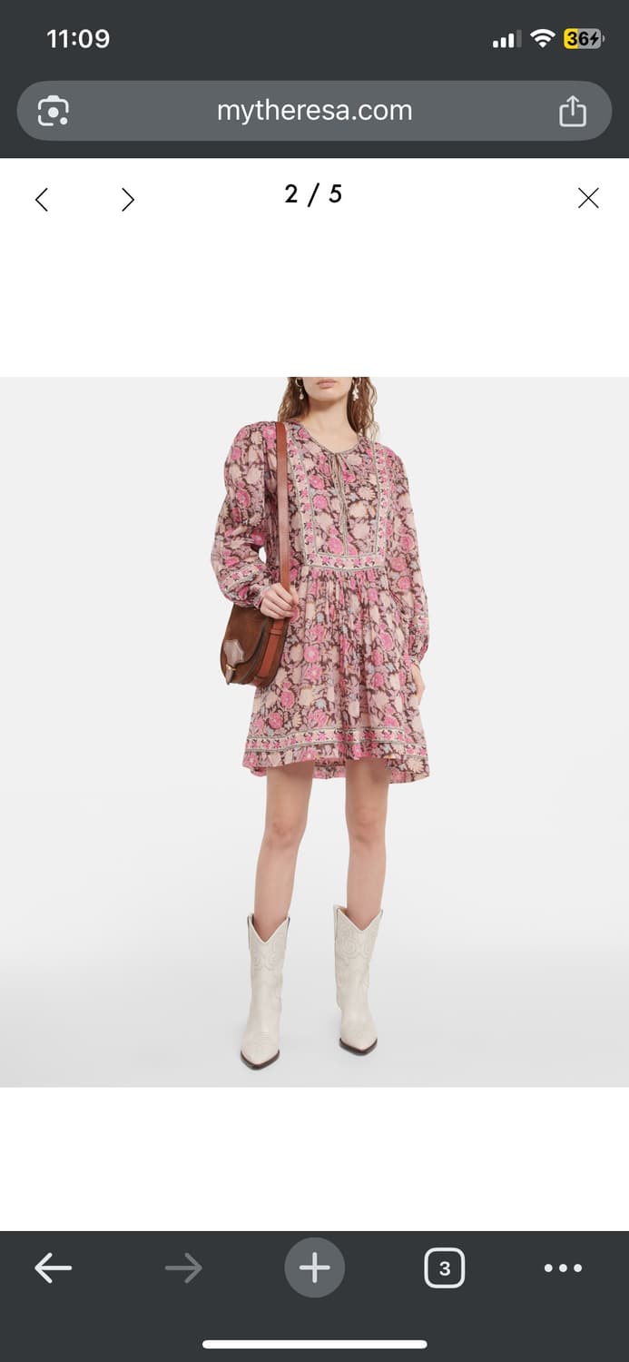 Isabel marant 에스닉 플로랄 원피스 상품이미지1