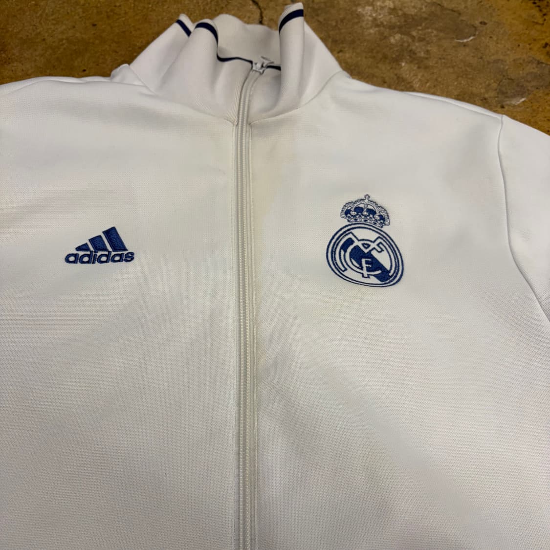 아디다스 레알 마드리드 화이트 네이비 져지 트랙탑 90 상품이미지8