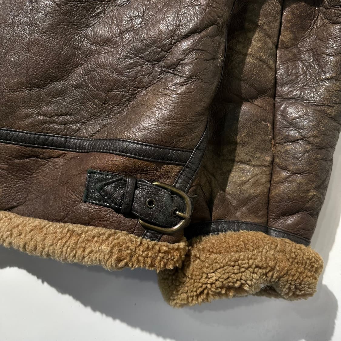 스투시 B-3 램스킨 시어링 무스탕 봄버 자켓 상품이미지8