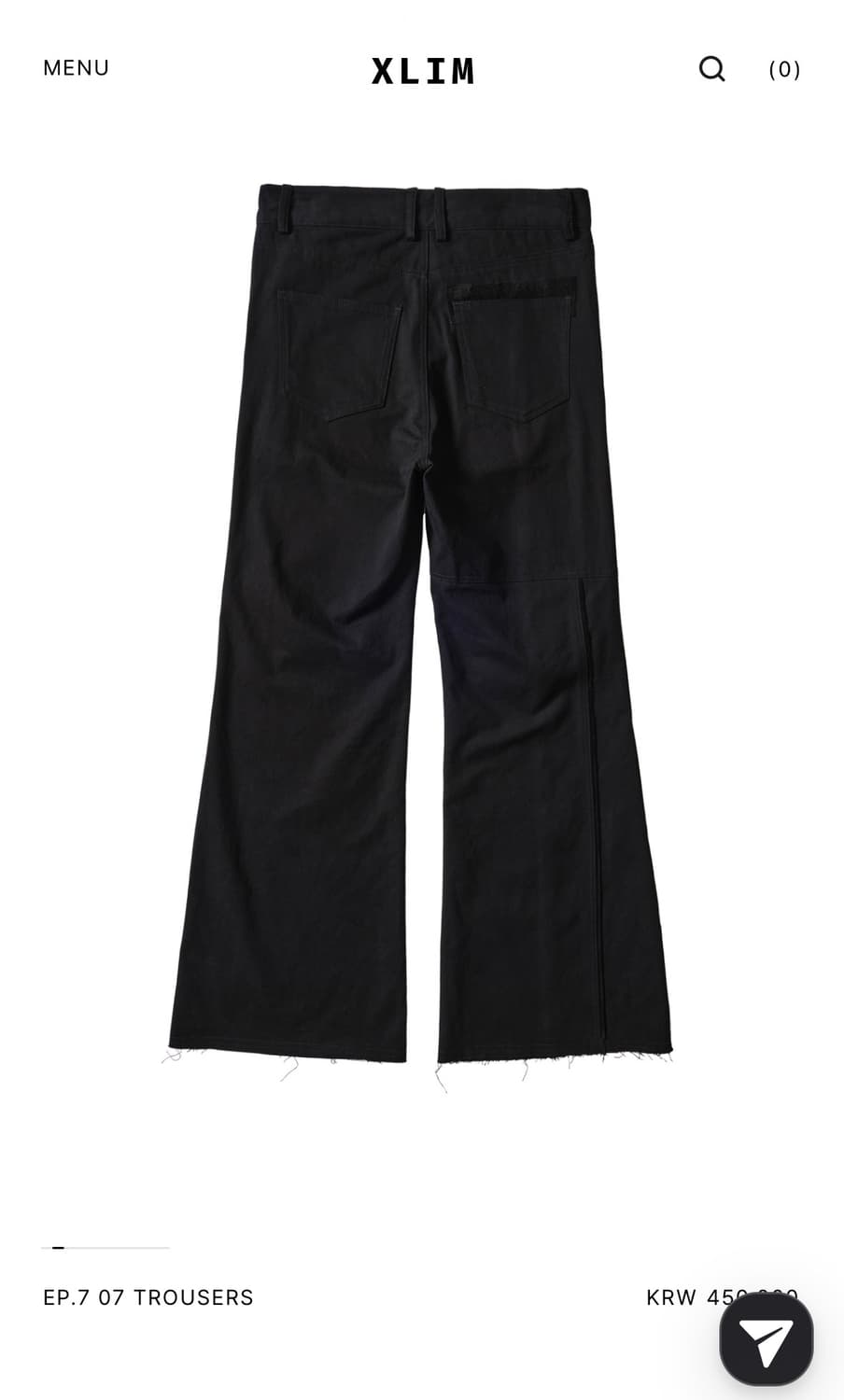(XS)Xlim ep.7 07 trousers black 상품이미지2