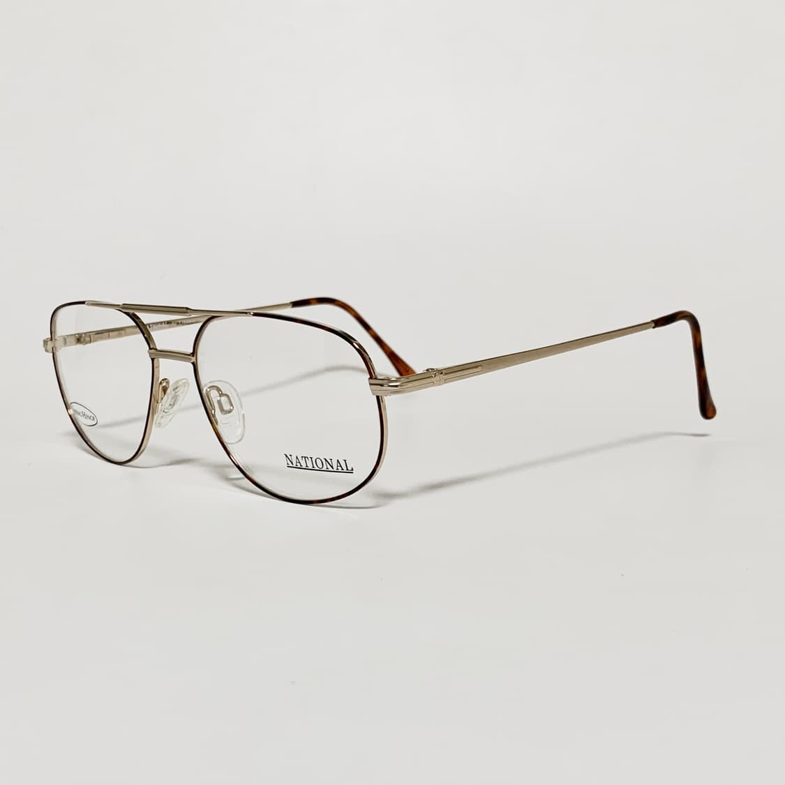 843 데드스탁 픽키 빅사이즈 투브릿지 골드 프레임 빈티지안경 상품이미지3