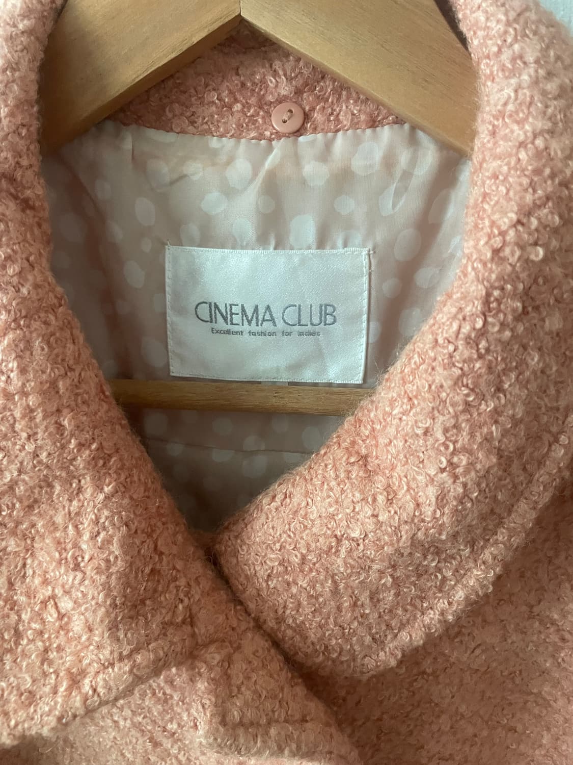 모리걸 빈티지 핑크 카라 숏코트💗 상품이미지3