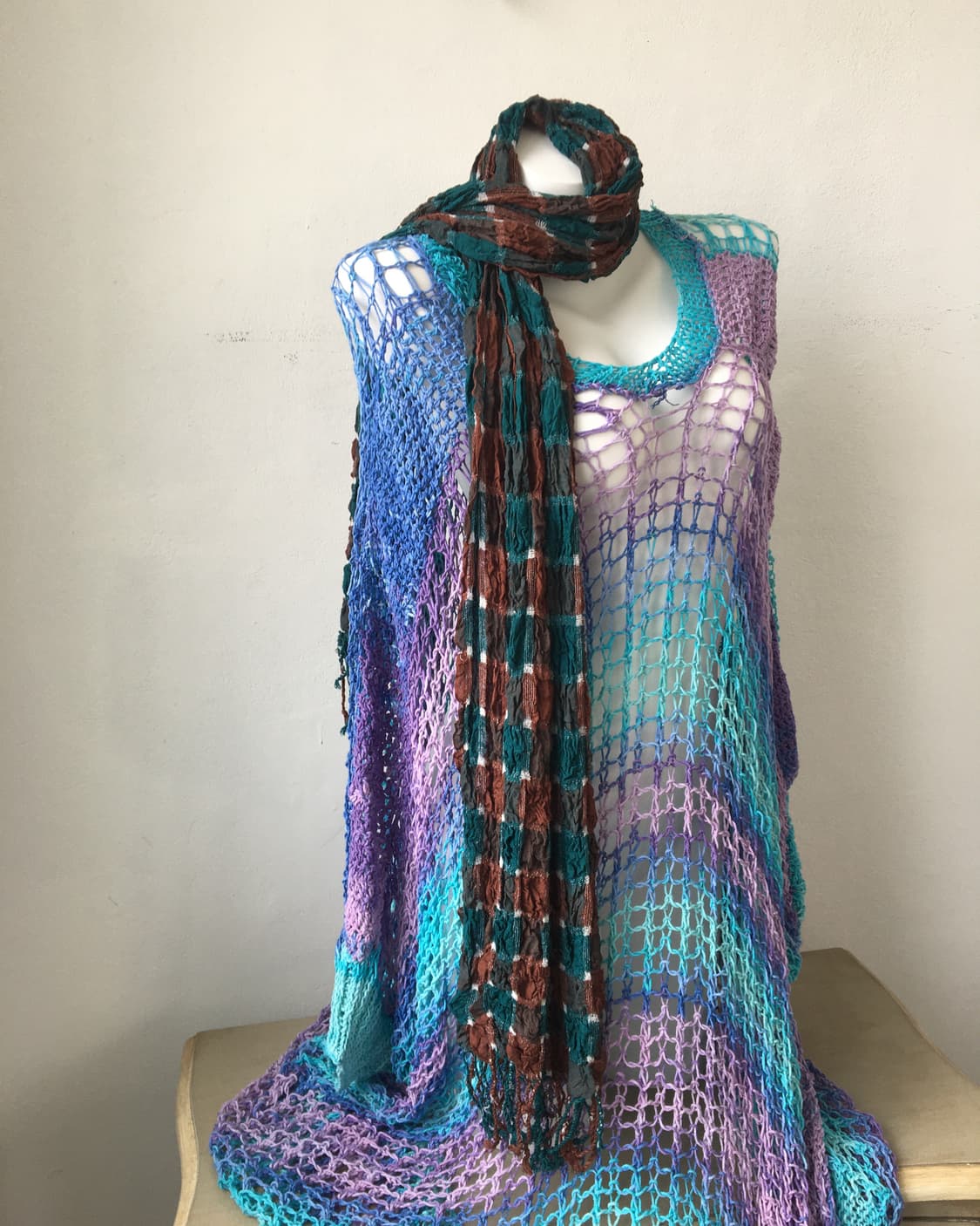  pattern point pleats scarf 상품이미지1