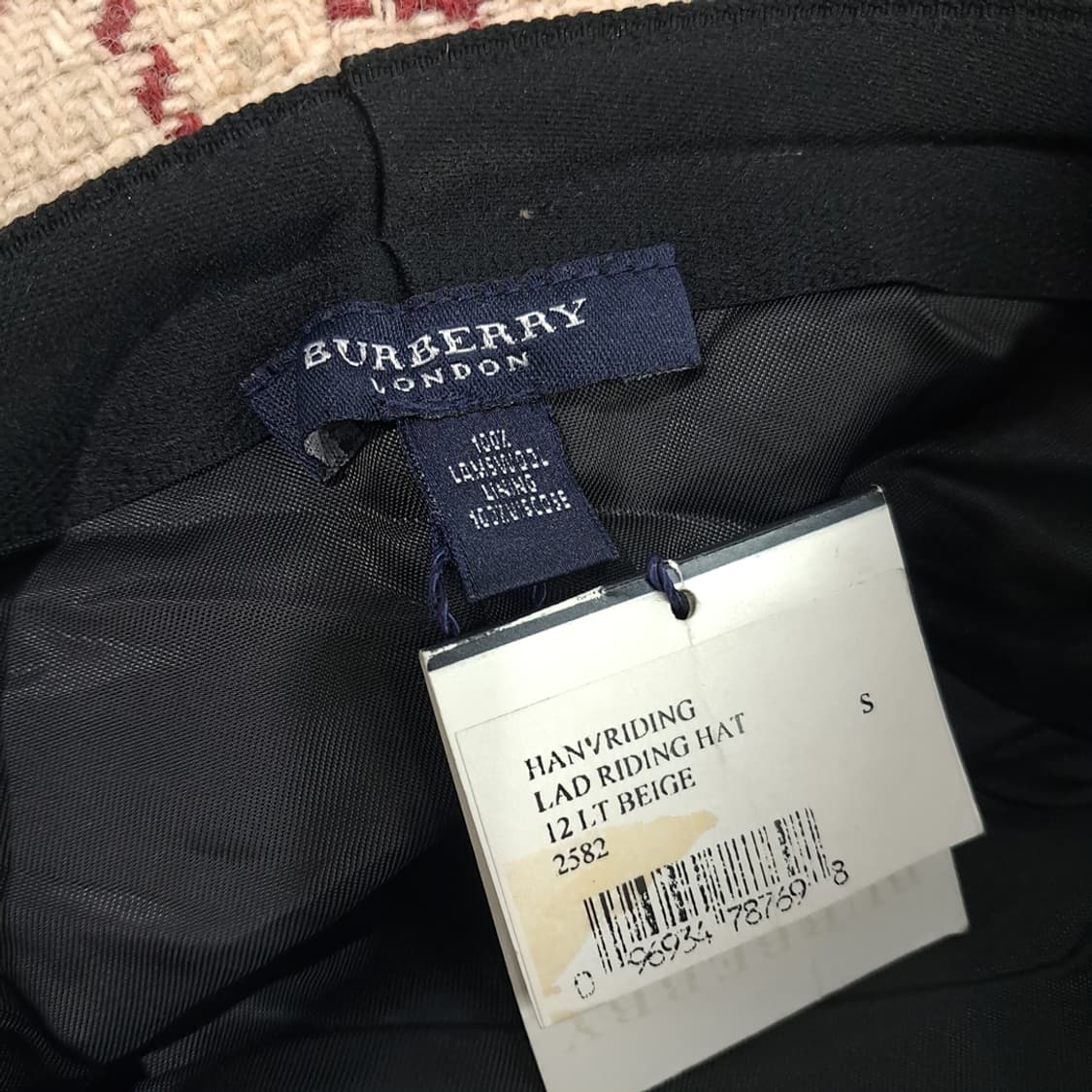 레어 빈티지 버버리 노바체크 램스울 버킷햇 P1988 상품이미지6