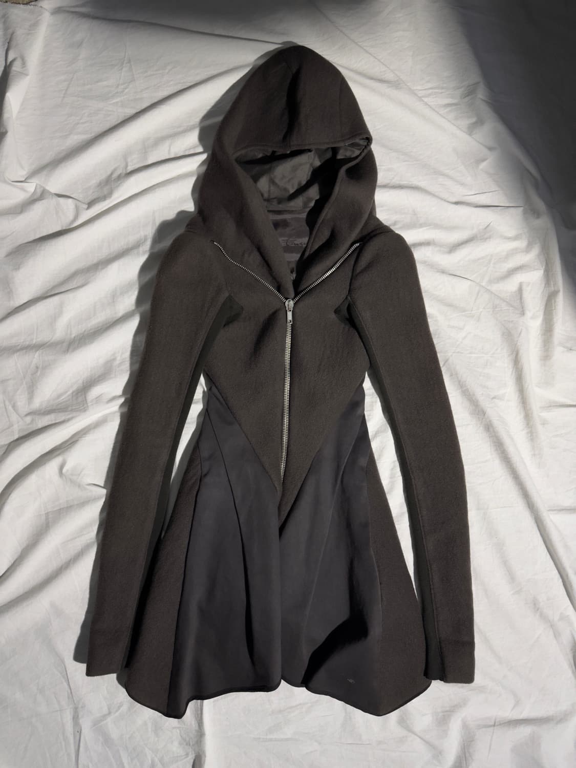 릭오웬스 08FW STAG 런웨이 코르셋 캐시미어 후드 코트 상품이미지2