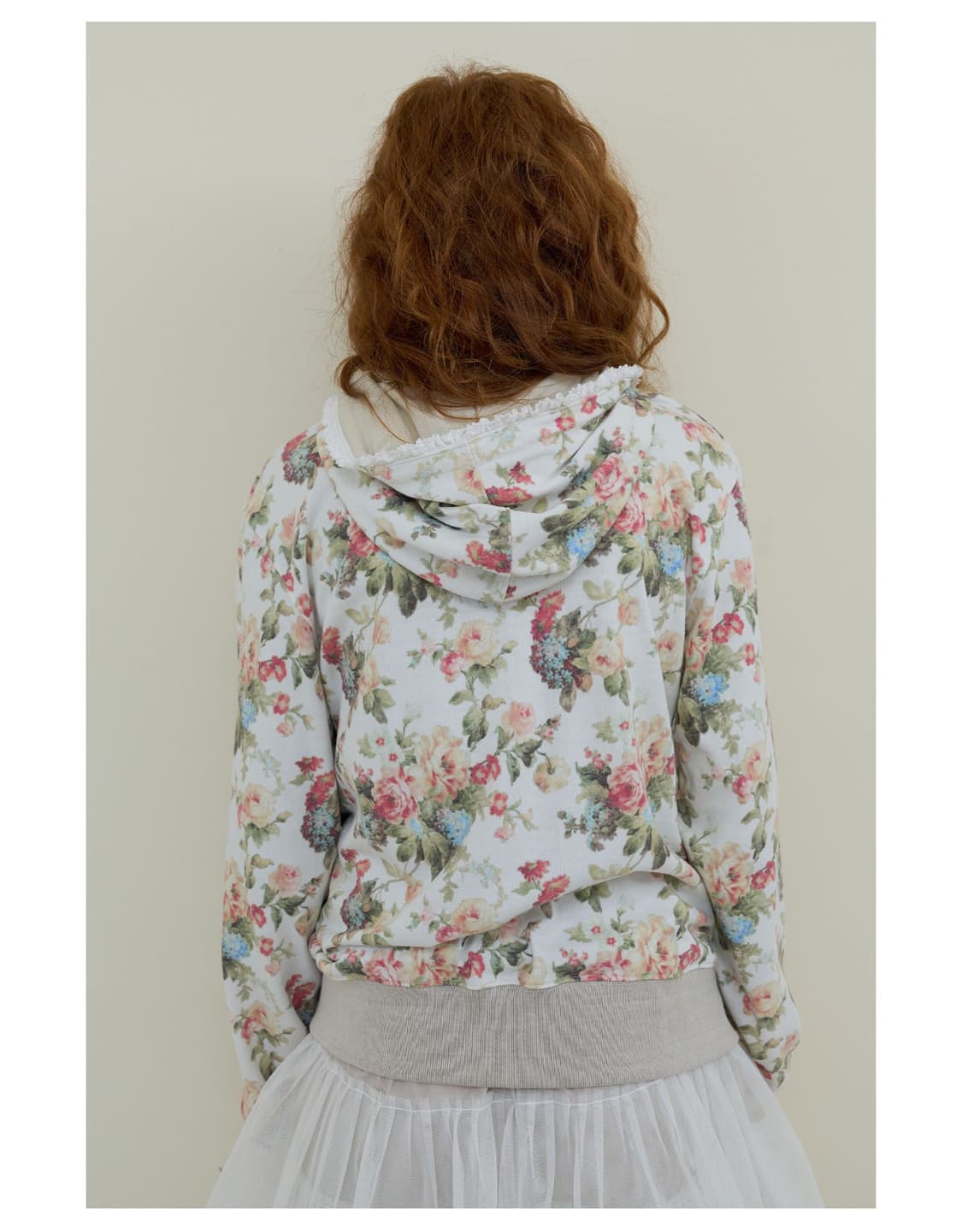 Flower Lace Zip-up _ Ivory 상품이미지5