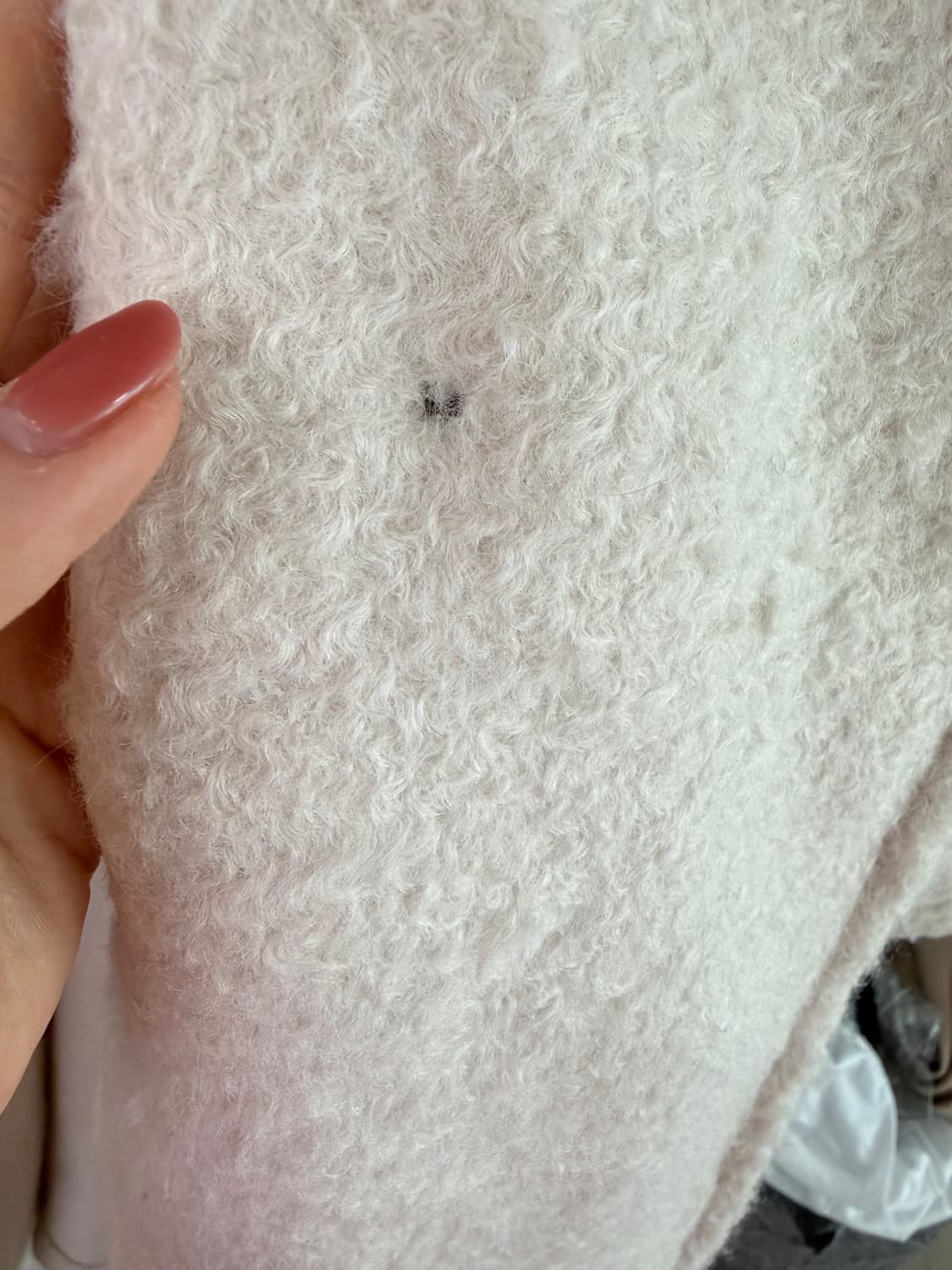 Forever 21 아이보리 부클 롱코트 Free 상품이미지7