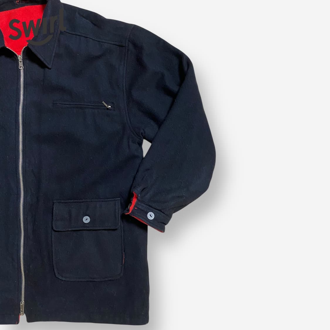 🌊Marlboro Reversible wool coat 상품이미지5