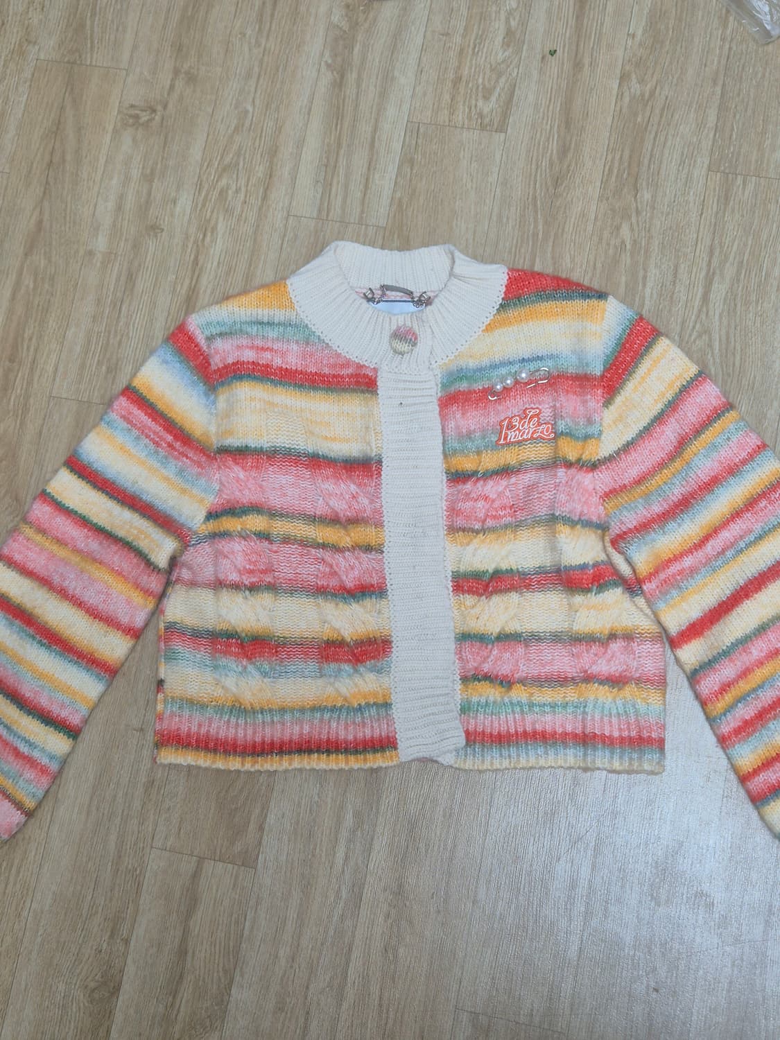 13DE MARZO BearButton Space Dye Cardigan 상품이미지1