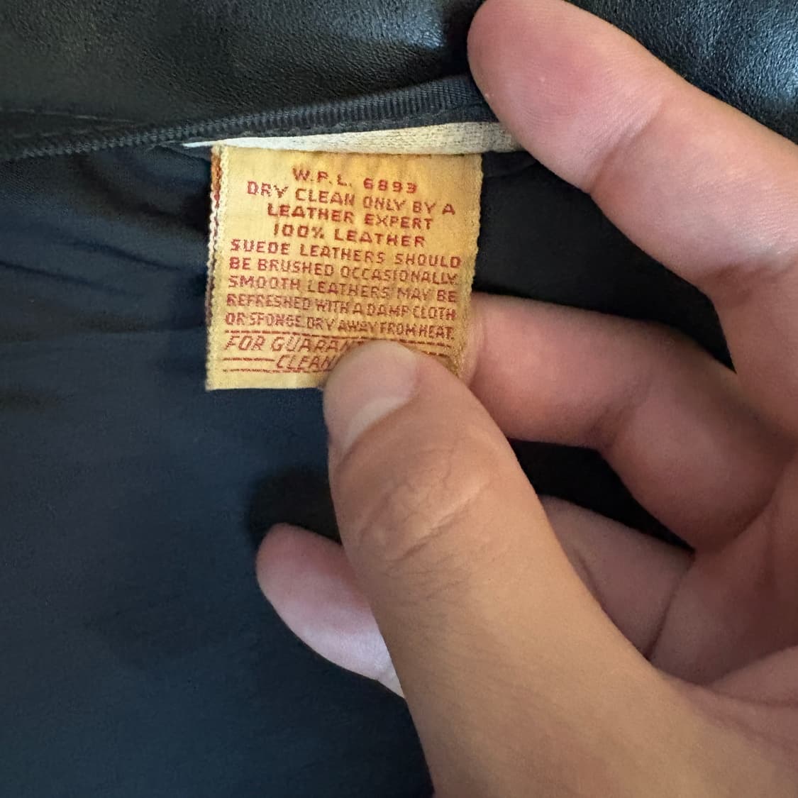 60’s sears 레더 카코트 made in u.s.a 상품이미지9