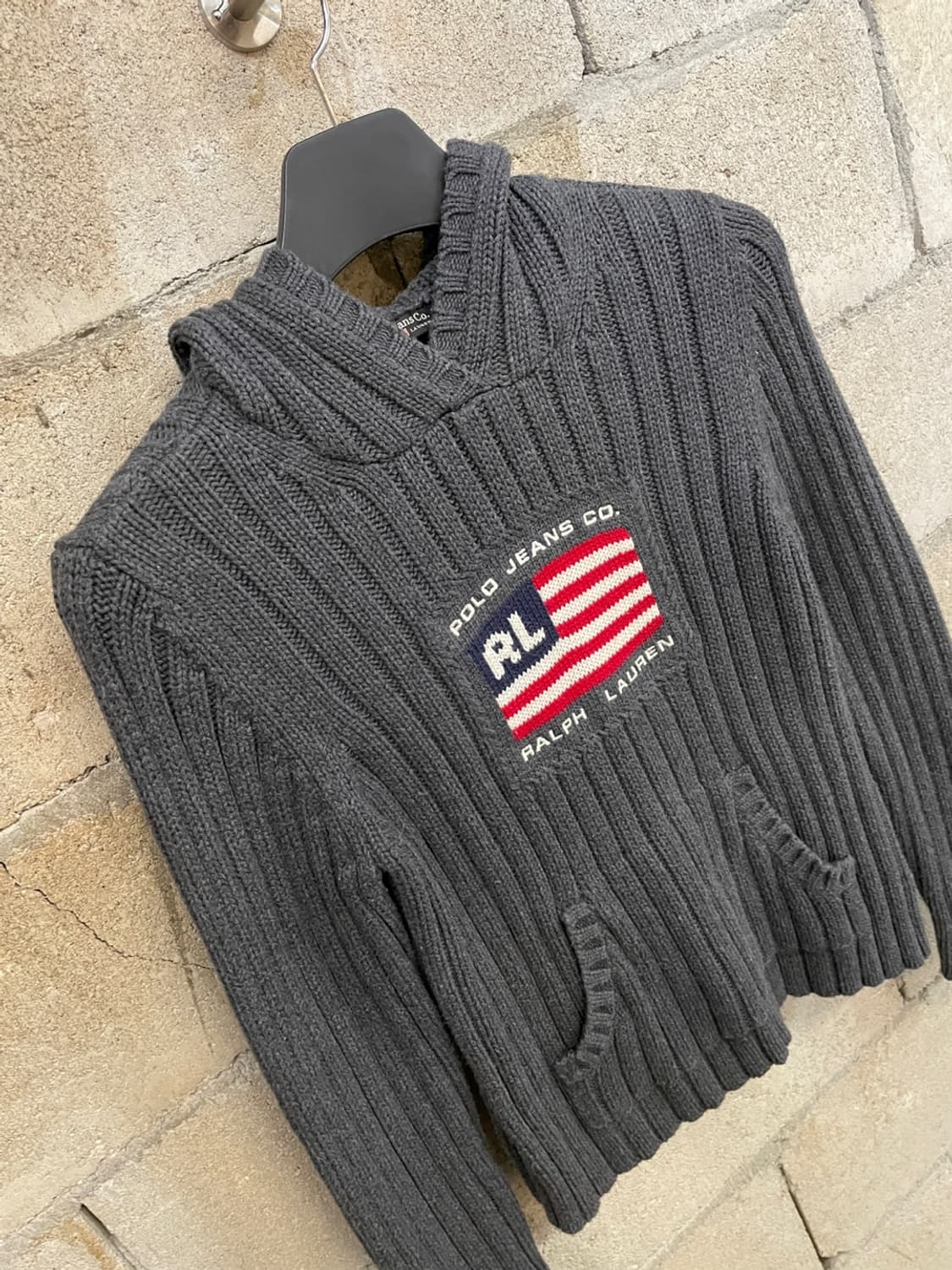 폴로 진스 컴퍼니 성조기 후드 니트  상품이미지6