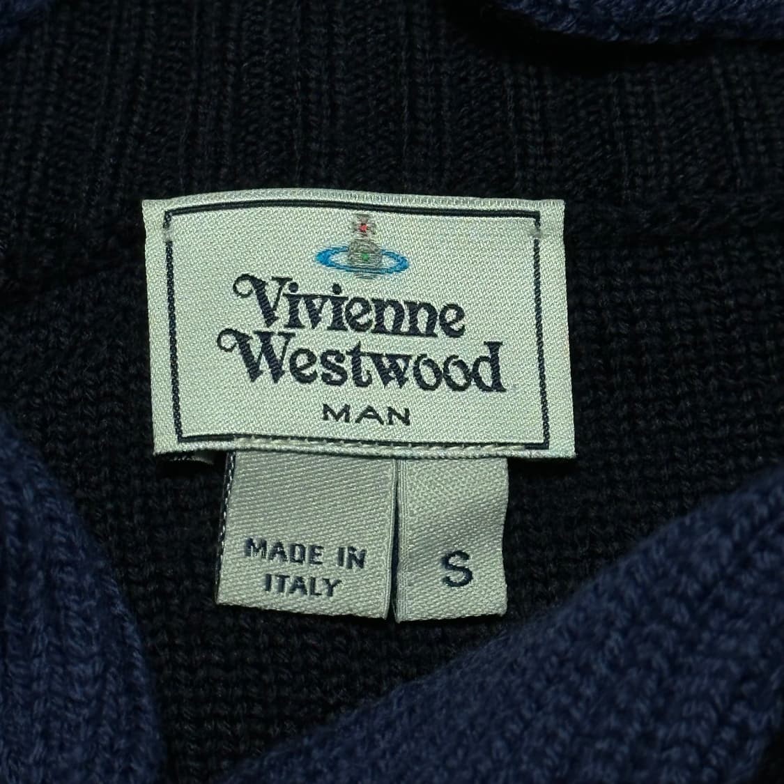 S 비비안웨스트우먼 네이비 가디건 상품이미지4