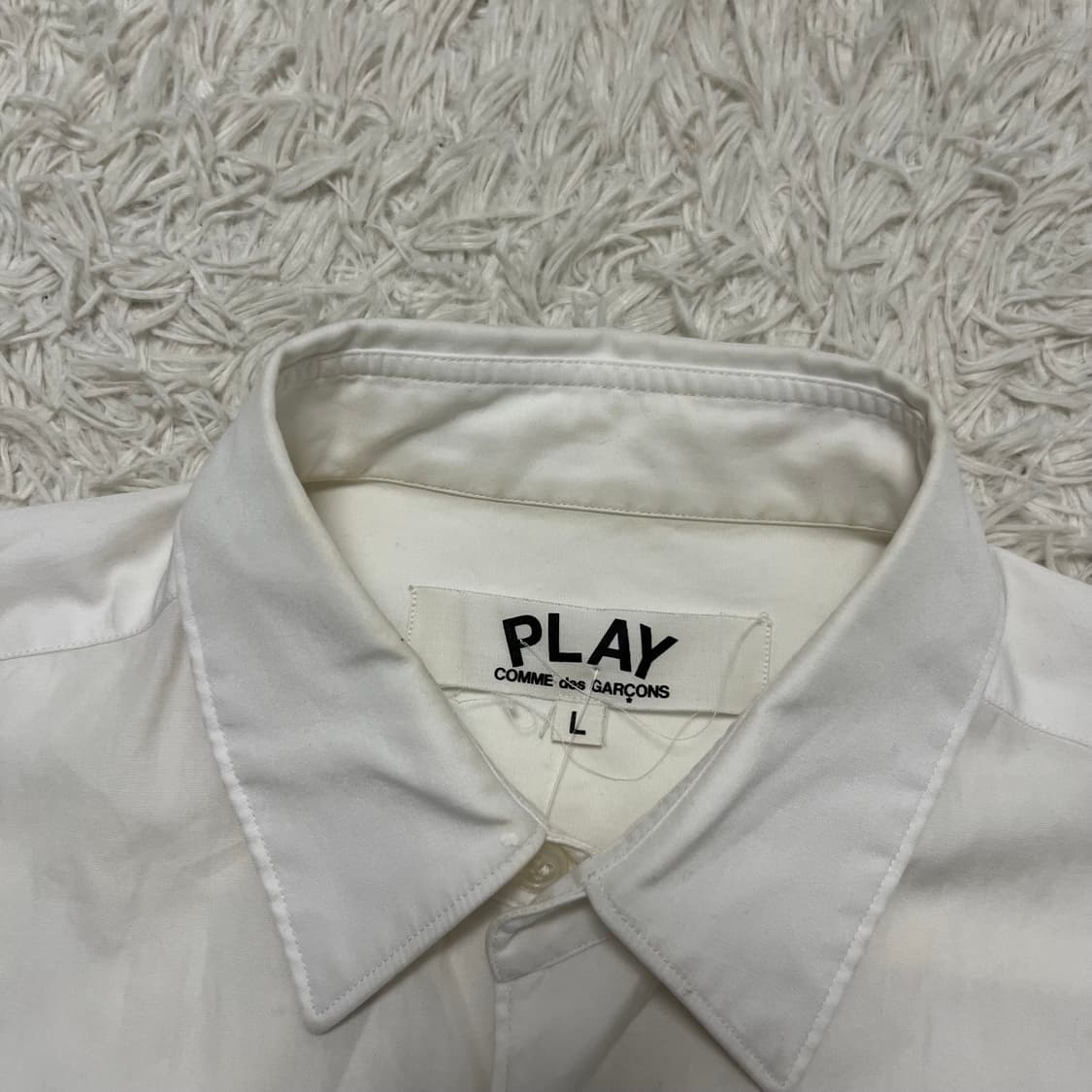 Comme des Garçons white logo shirt  상품이미지5