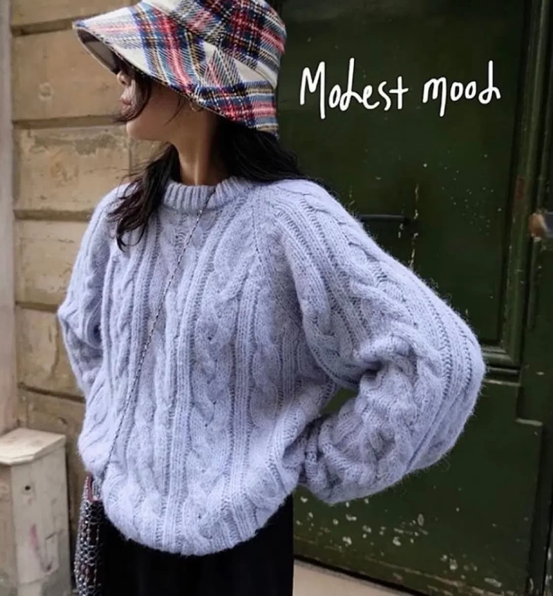 모데스트무드 니트 끌레르 푸룬 상품이미지1