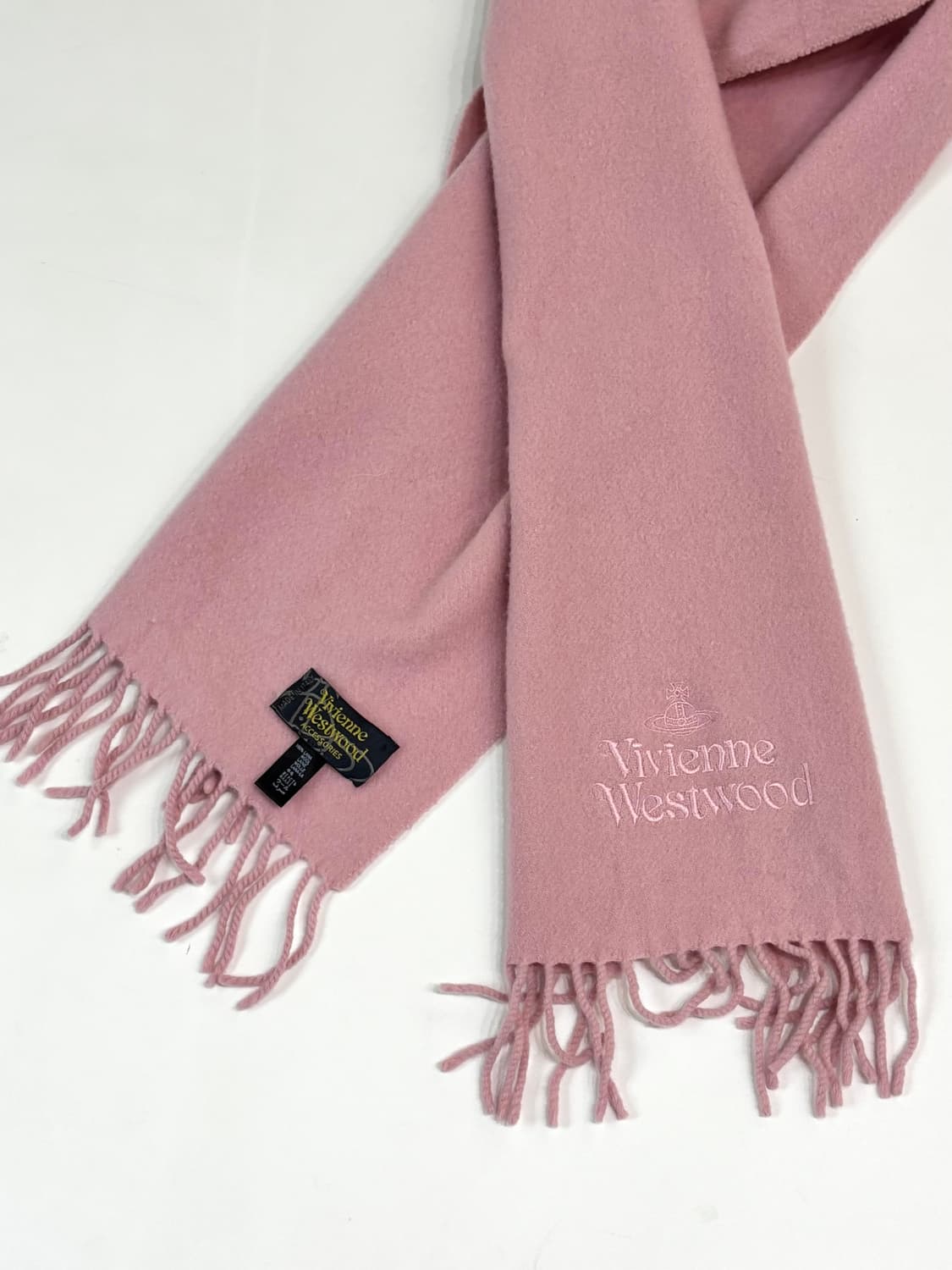 Vivienne Westwood 비비안웨스트우드 베이비핑크 머플러 상품이미지3