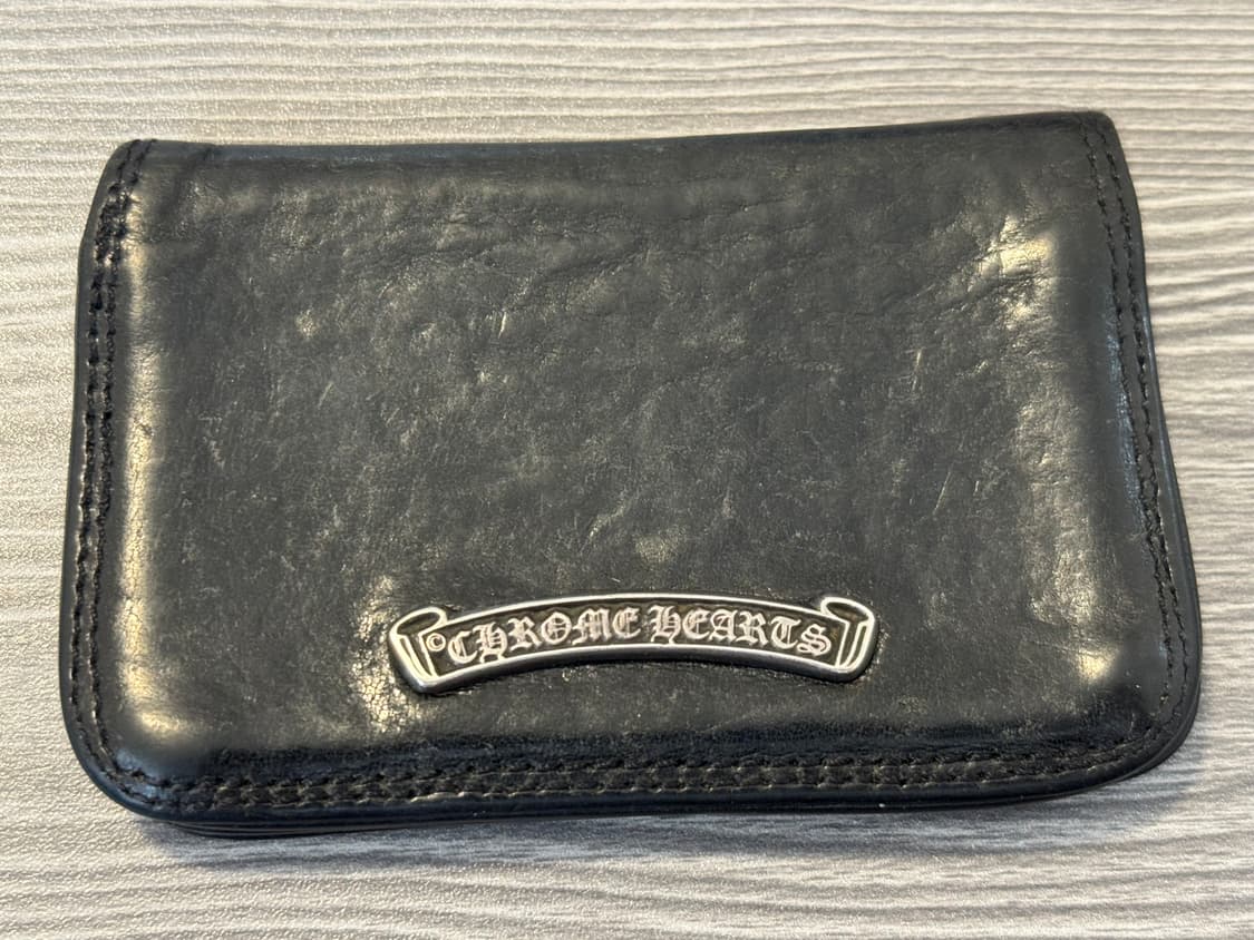 크롬하츠 스크롤라벨 레더카드지갑 상품이미지2