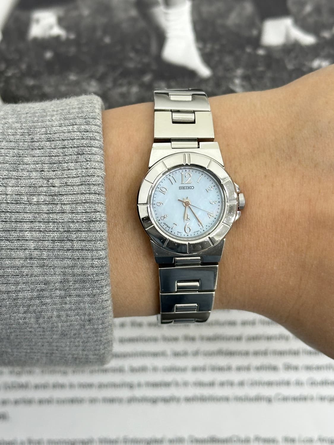 세이코 루키아 자개 다이얼 쿼츠 시계 상품이미지9
