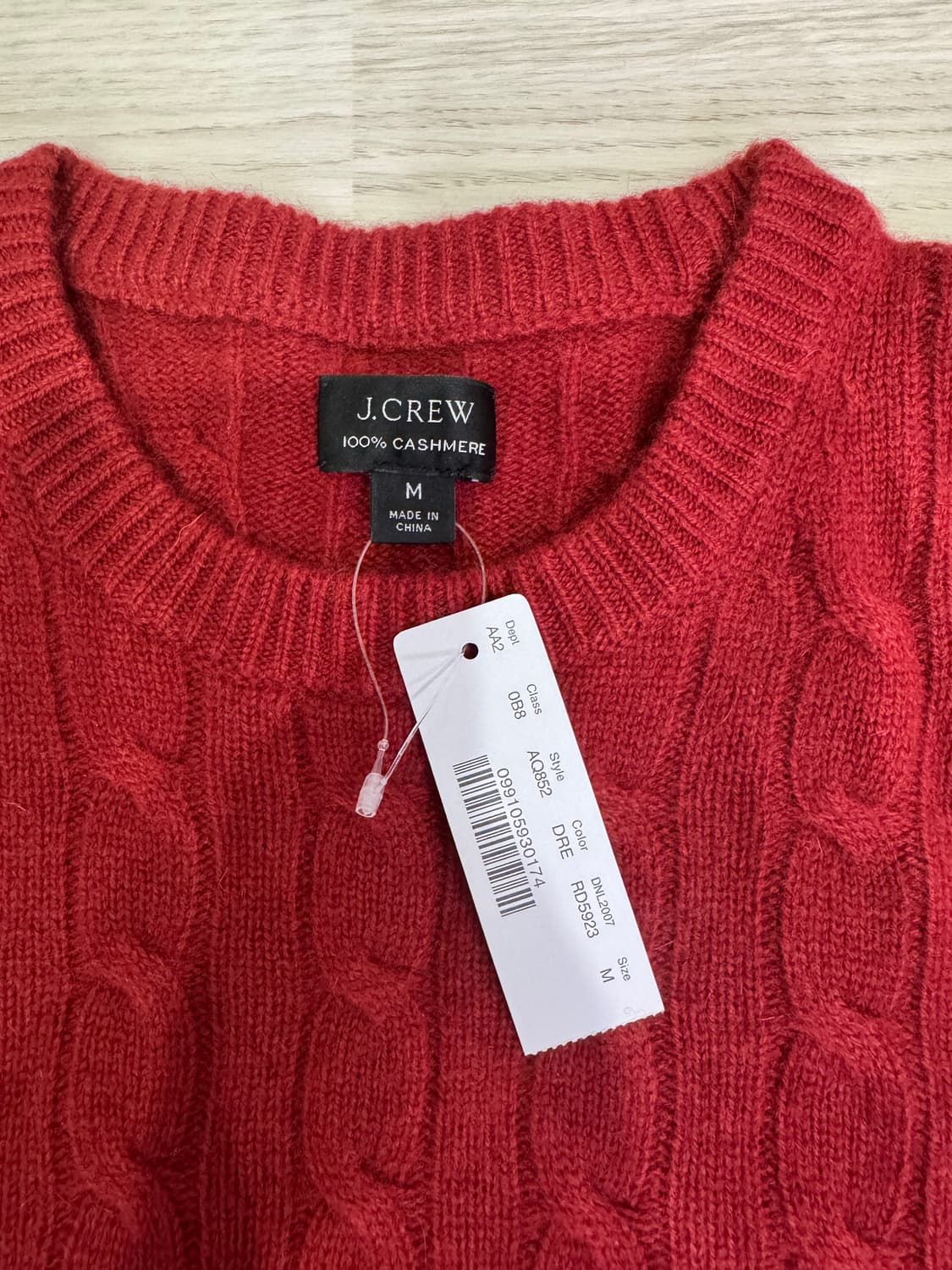 캐시미어 100% 케이블 니트 상품이미지1