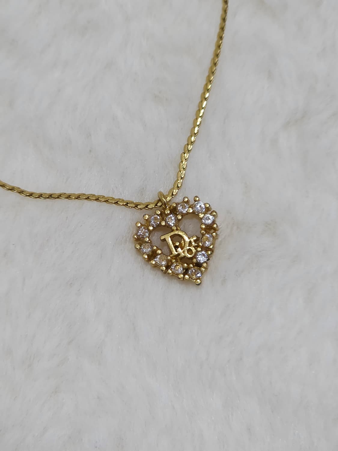 디올 금장 큐빅하트 dior 로고 팔찌 상품이미지2