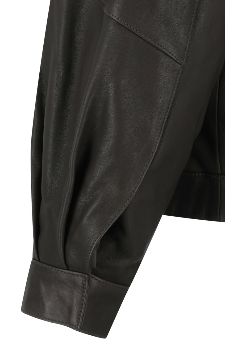 Lambskin Leather Blouson, Brown 상품이미지7